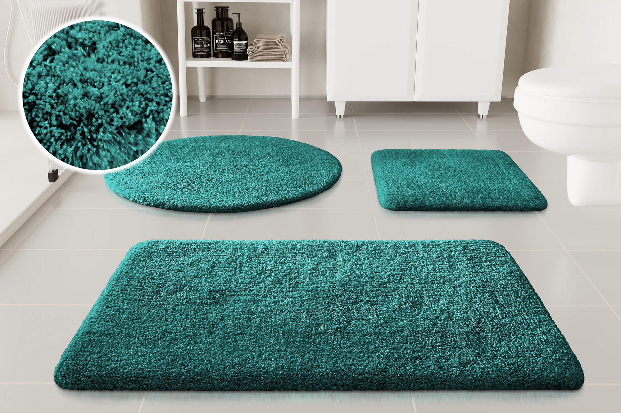 my home Badematte »Kaarin«, rutschhemmend beschichtet, schnell trocknend, B günstig online kaufen