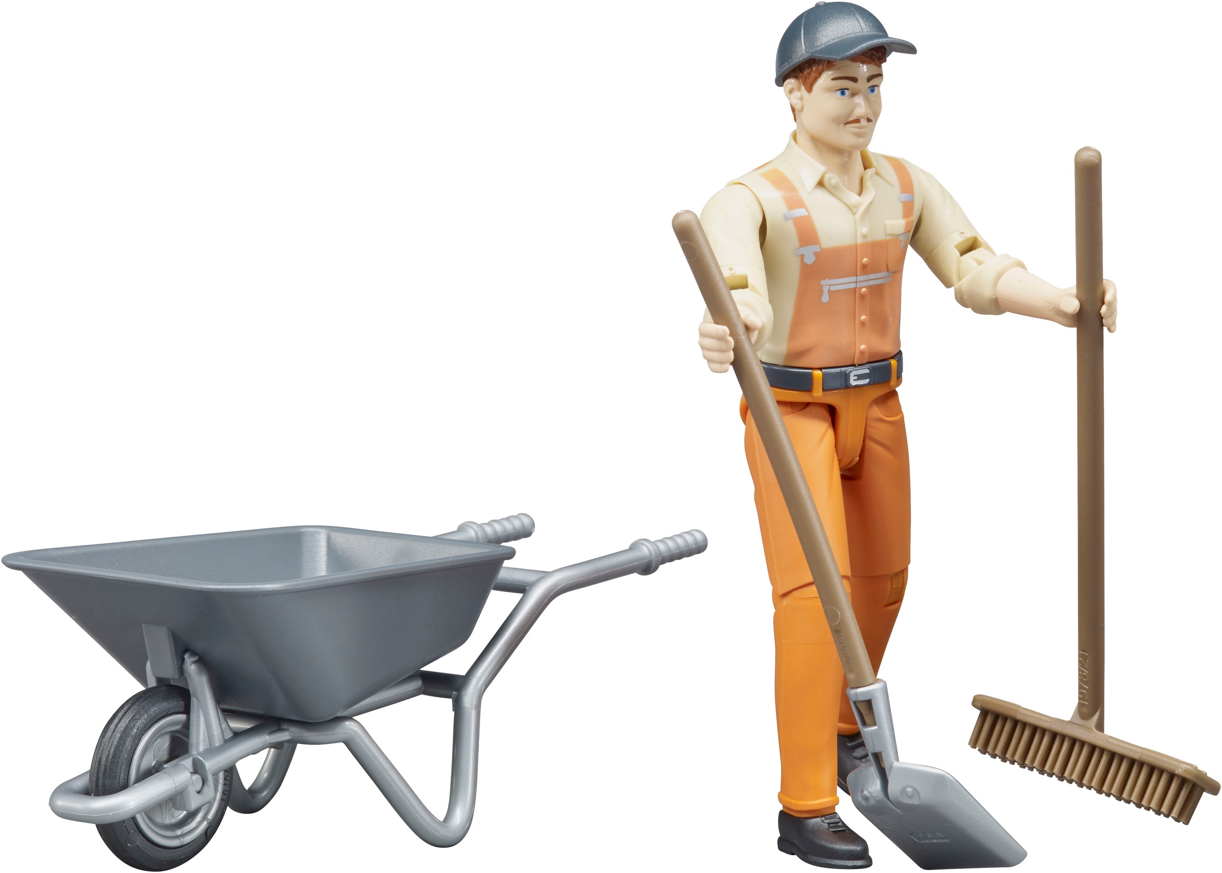 Bruder® Spielfigur »bworld Kommunalarbeiter (62130)« Made in Europe