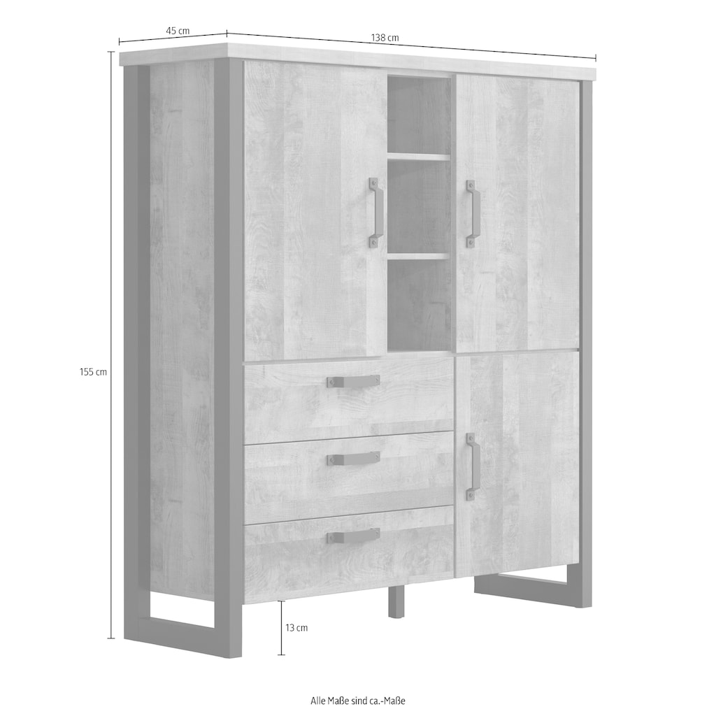 Home affaire Highboard »Edingburgh«, (1 St.)