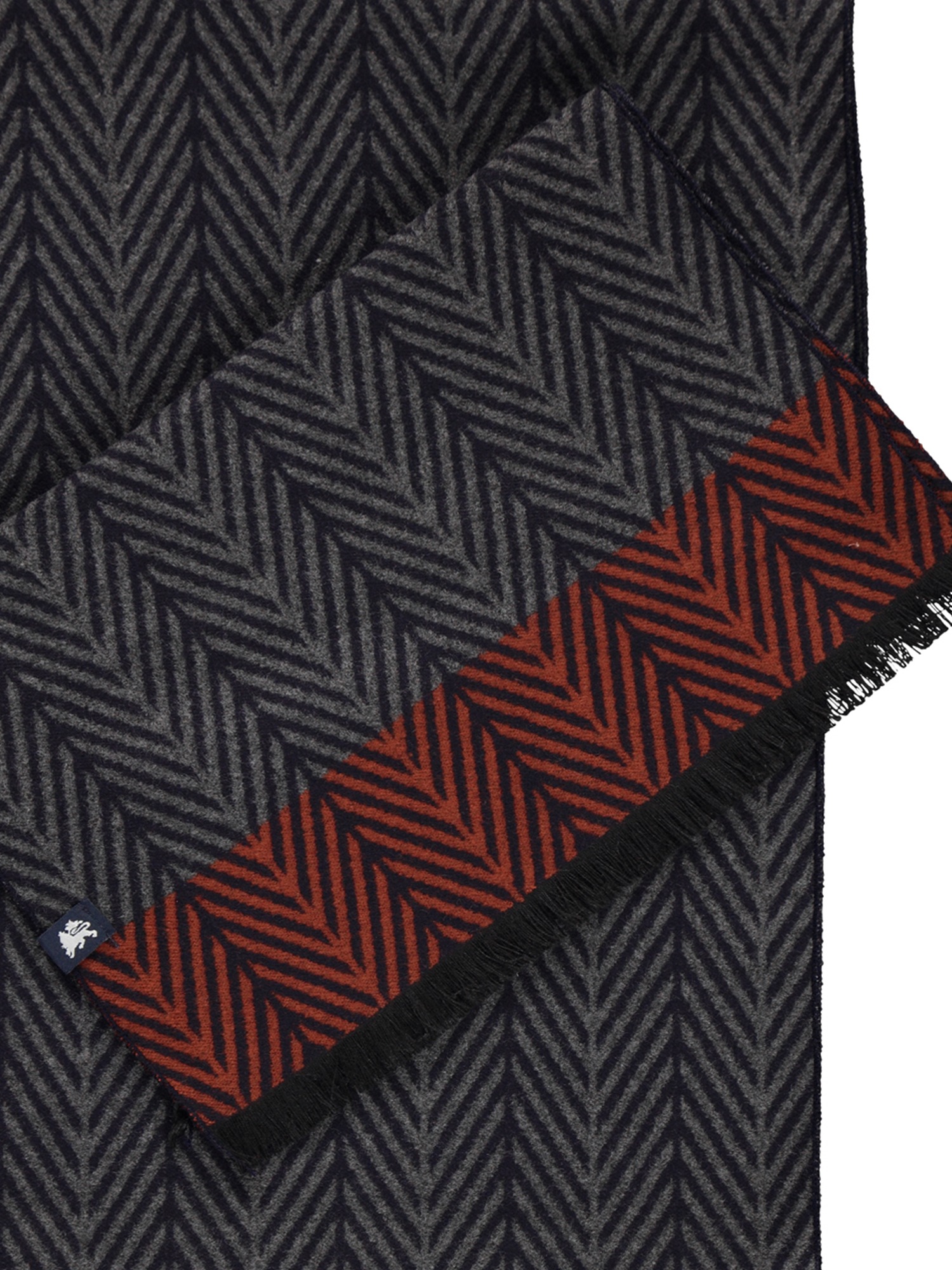 LERROS Wollschal »LERROS Herrenschal mit Fischgrat-Muster«