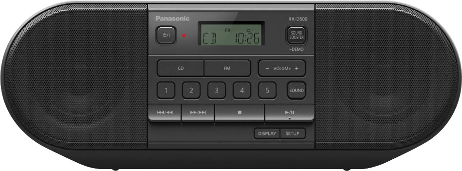 Boombox Panasonic mit »RX-D500EG-K 20 RDS CD-«, bestellen W) online (FM-Tuner-UKW