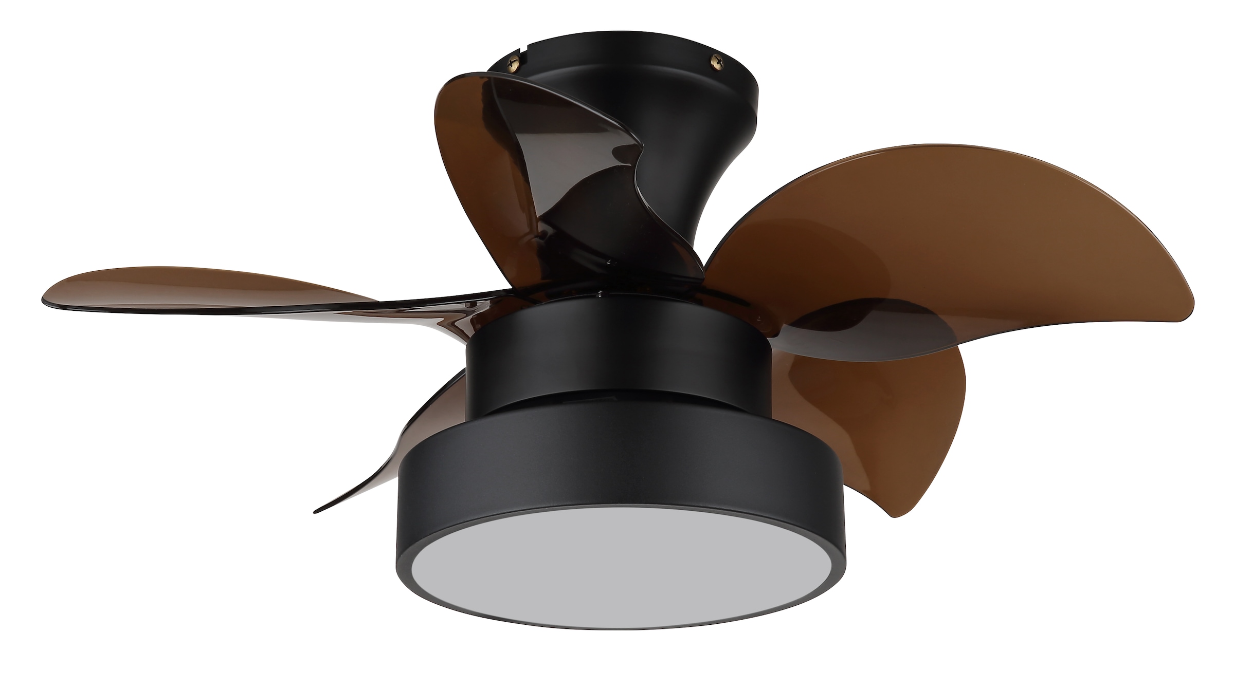 GLOBO LIGHTING Deckenleuchte »KARI« LED-Modul 1 Stk. warmweiß - kaltweiß Ventilator kühlen-heizen holzoptik braun CCT 3000/4500/6000K elegant