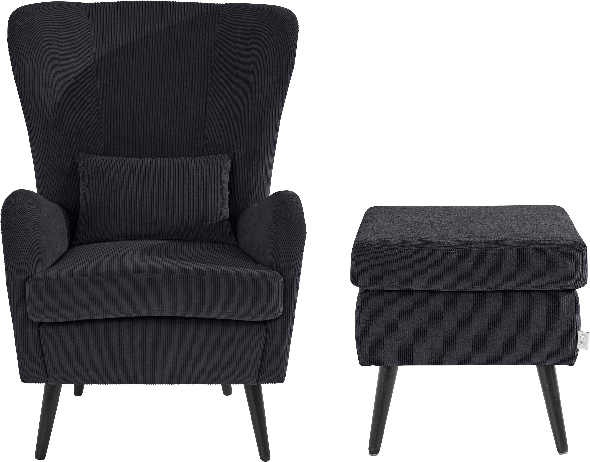 Home affaire Hocker »Salla«, Bezug auch in Luxus-Microfaser in Teddyfelloptik