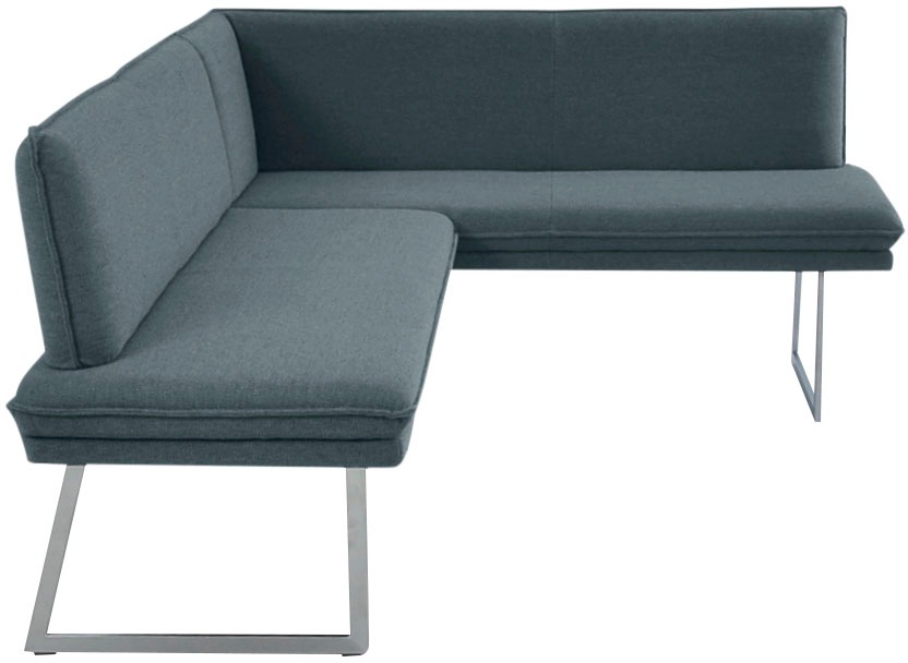 K+W Komfort & Wohnen Eckbank mit Sattlernaht und schmaler Kufe, langer Sche günstig online kaufen