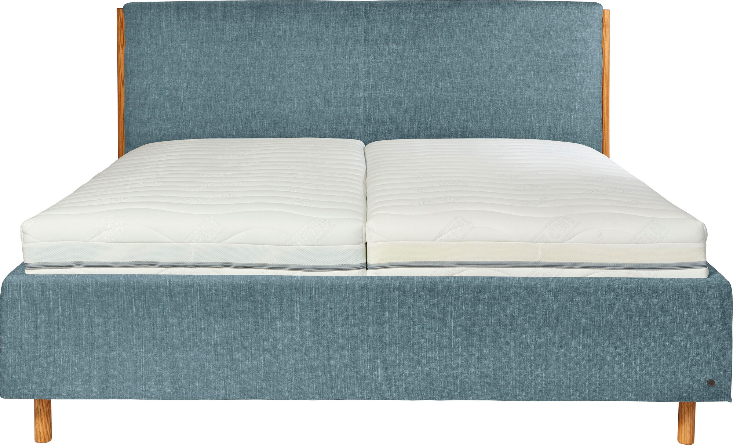 3. Bild von TOM TAILOR HOME Polsterbett »CALIFORNIA BED«, mit seitlichen Holzakzenten am Kopfteil