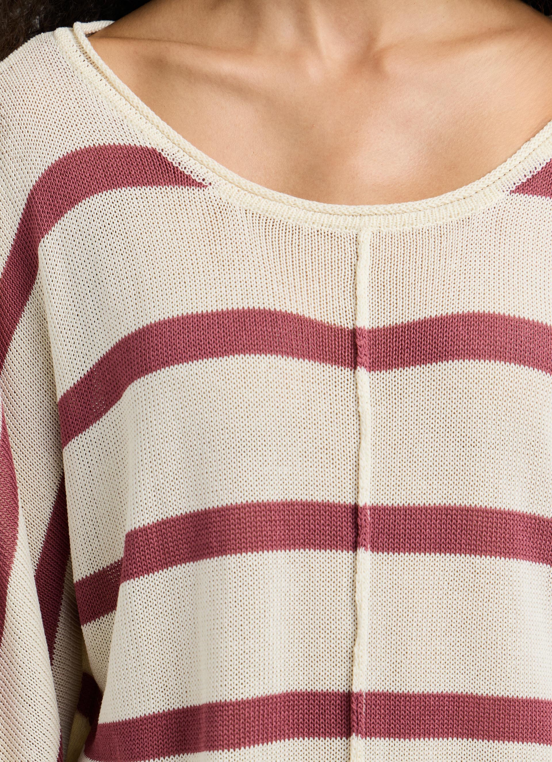 Pepe Jeans Strickpullover »ALBERTA« im Streifen-Design, locker geschnitten