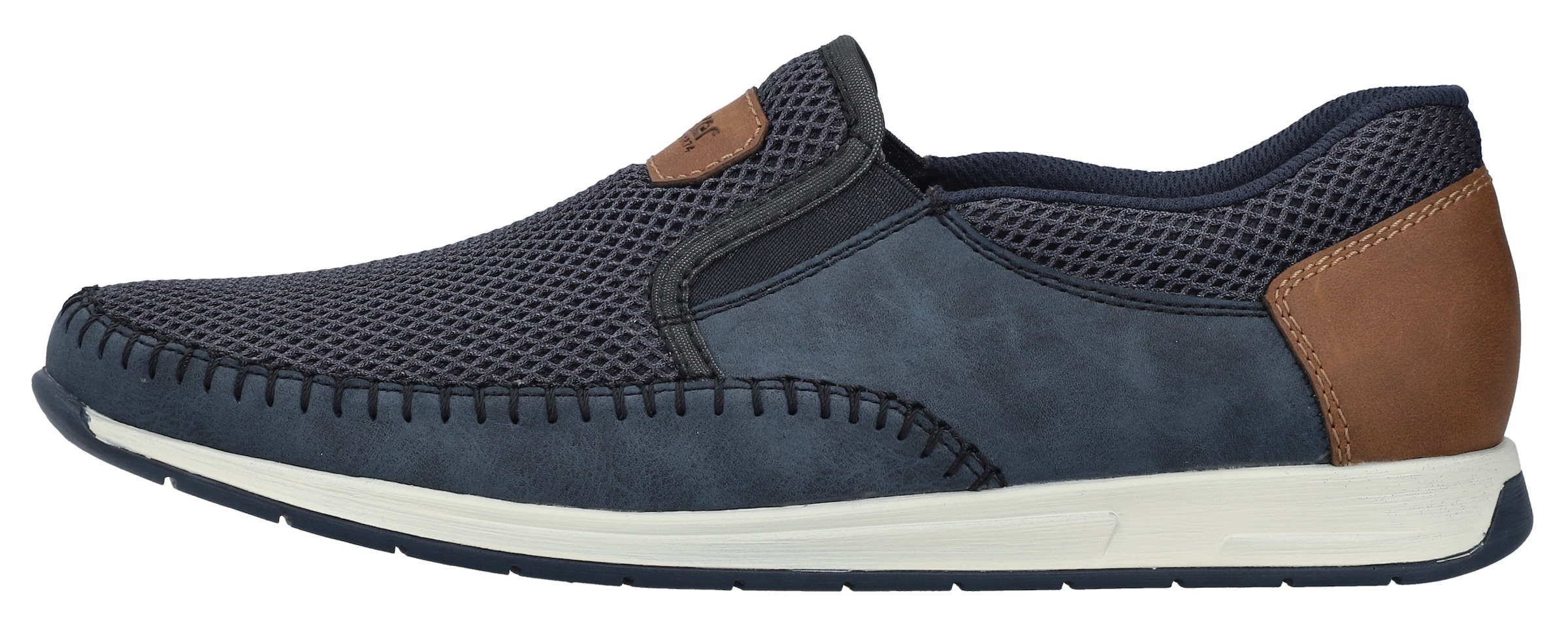 Rieker Slipper  Slip-on Sneaker, Schlupfschuh mit Stretcheinsätze