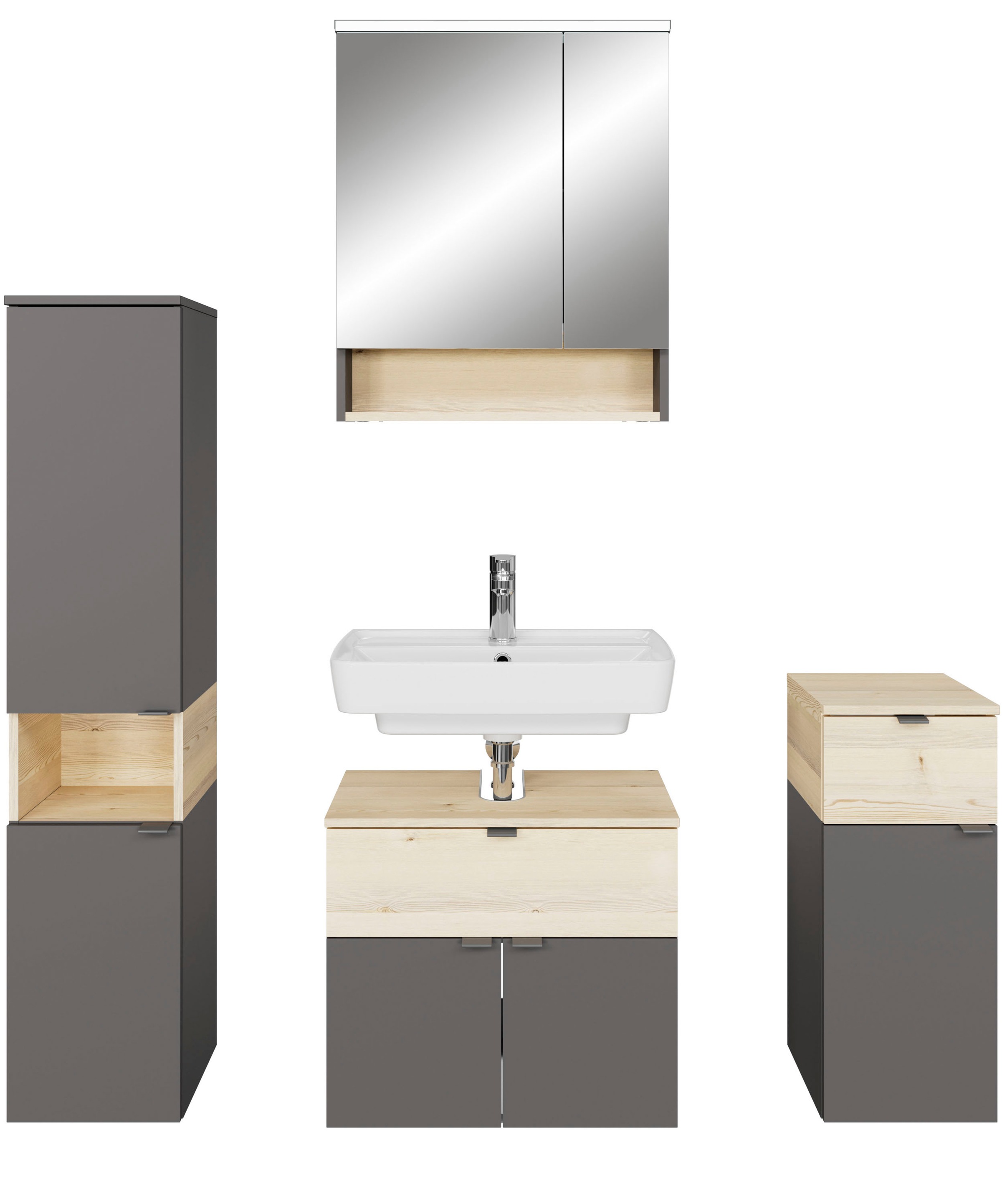 Saphir Badmöbel-Set »Quickset 394«, (Komplett-Set, 4 St.) günstig online kaufen