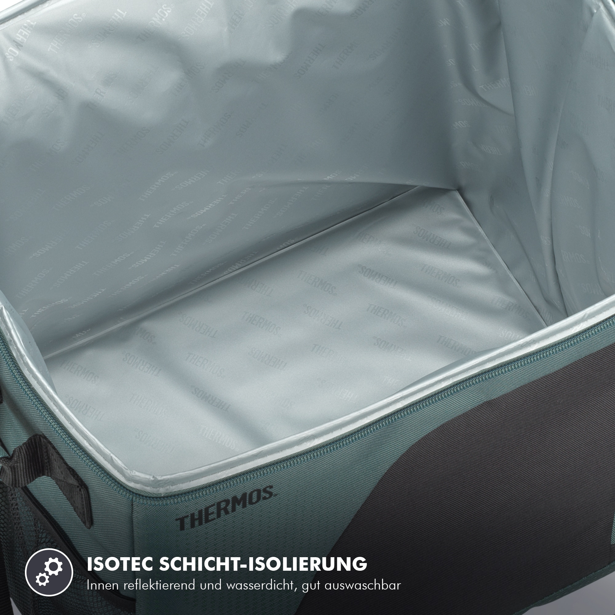 THERMOS Kühltasche »ICON Cooler mit praktischen Tragenetzen« IsoTec Premium-Schichtisolierung, verstellbarer Tragegurt