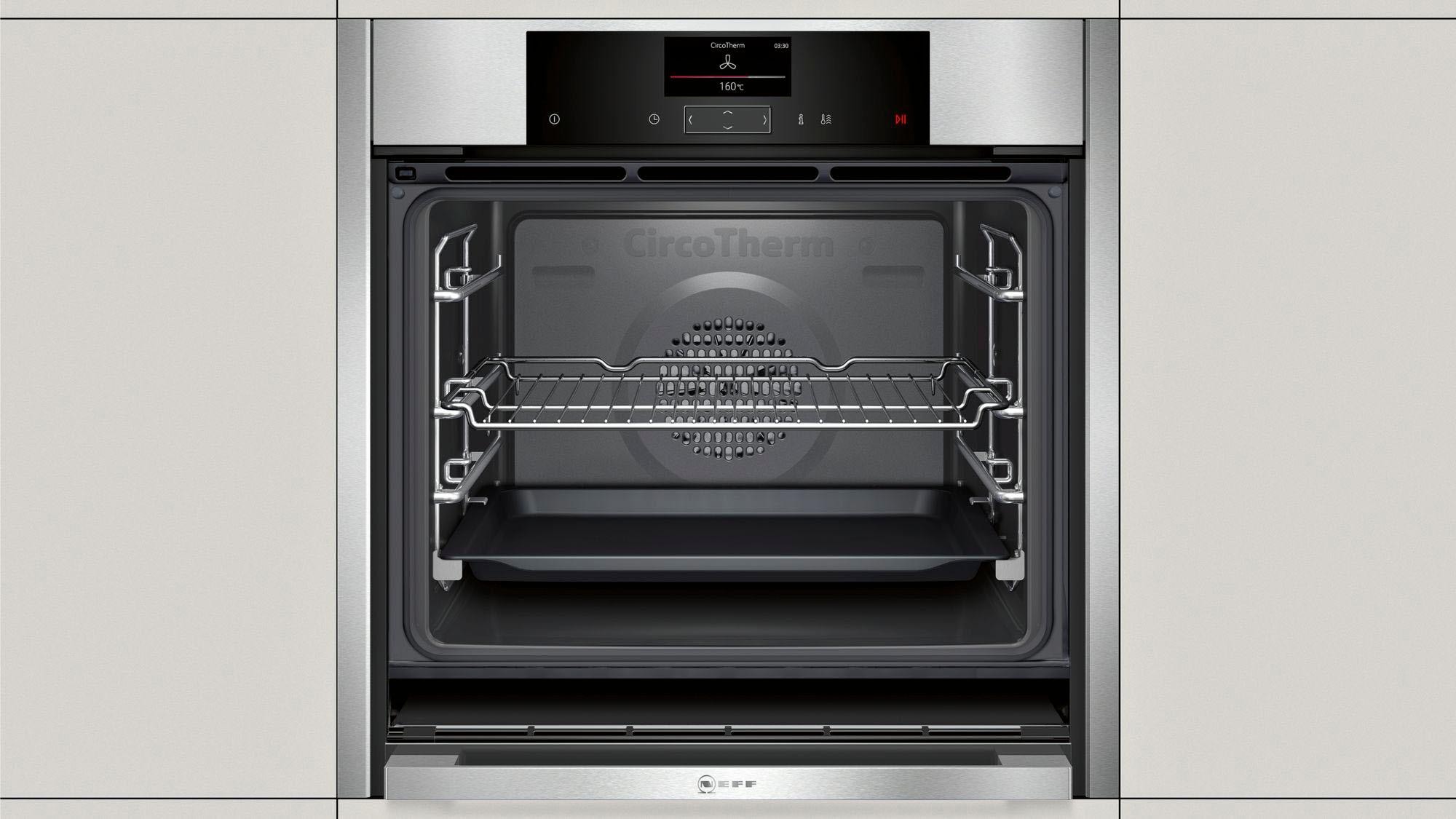 10. Bild von NEFF Einbaubackofen »B45CS24N0«, N 90, B45CS24N0, mit 1-fach-Teleskopauszug, easyClean, Slide&Hide®