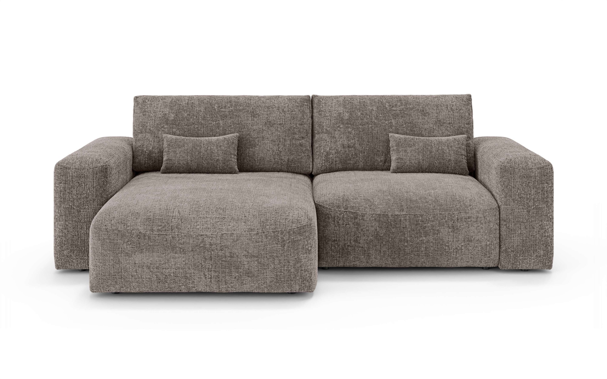 OTTO home Ecksofa »MATTS Schlafsofa mit Bettkasten, Maße B/T/H: 265/159/89 cm«, L-Form mit Recamiere rechts oder links, hoher Sitzkomfort