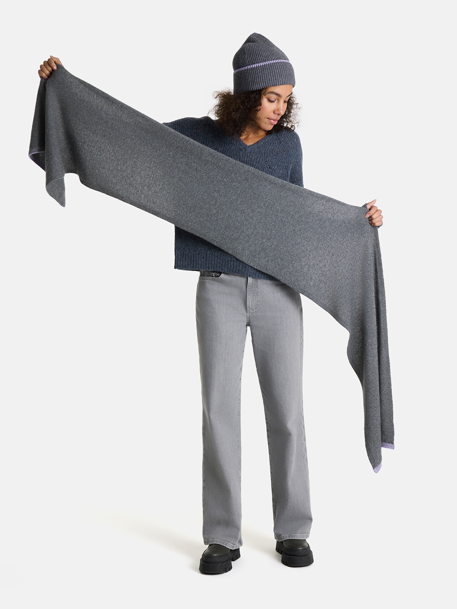 Lieblingsstück Schal »Damen-Strickschal« aus Wolle und Kaschmir