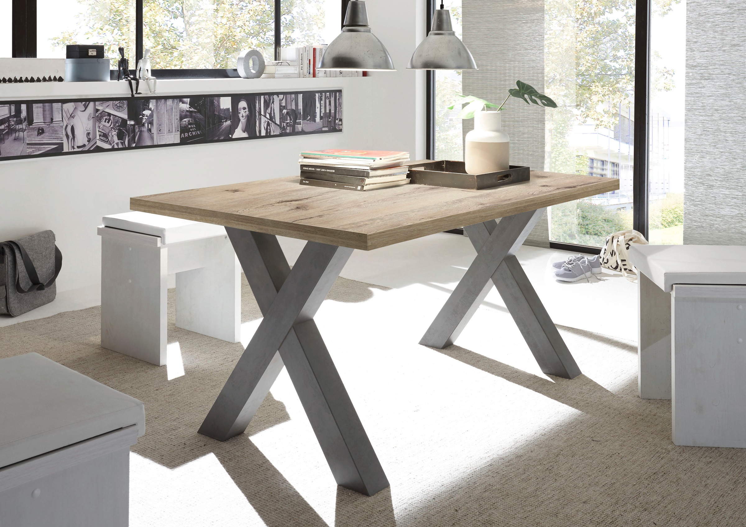 Mäusbacher Esstisch »Mister, TOPSELLER!« OTTOS Choice, Gestell in X-Form günstig online kaufen