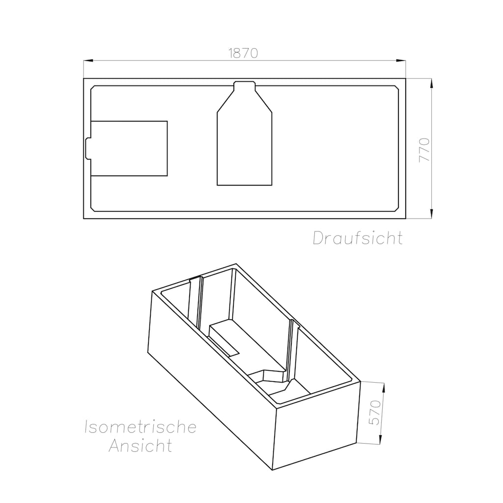 OTTOFOND Badewanne »Set Duobadewanne«, (3 tlg.)