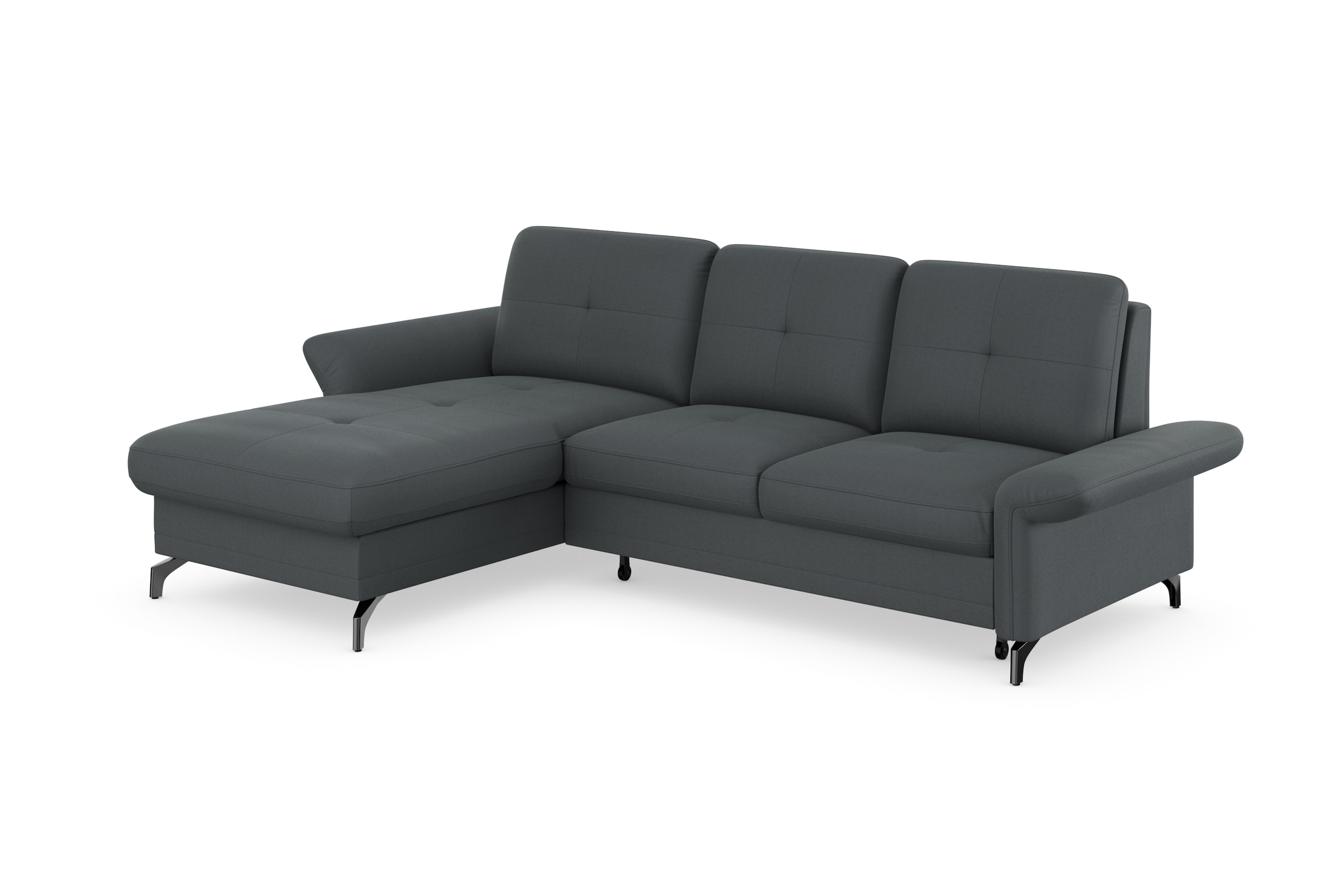 Places of Style Ecksofa »Calando L-Form«, wahlweise mit Bettfunktion, Bettkasten und Armteilfunktion