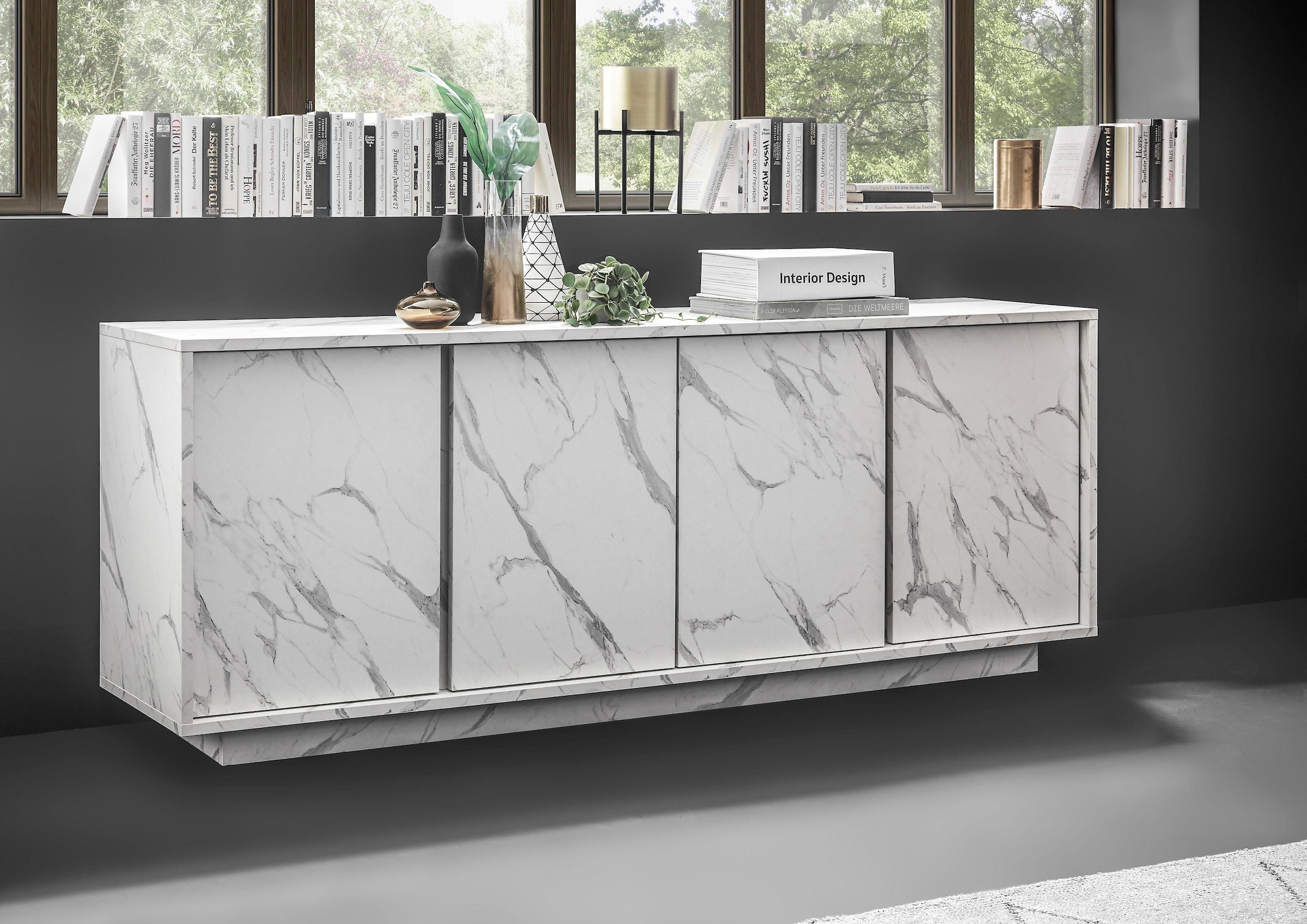 INOSIGN Sideboard »Carrara«, grifflos