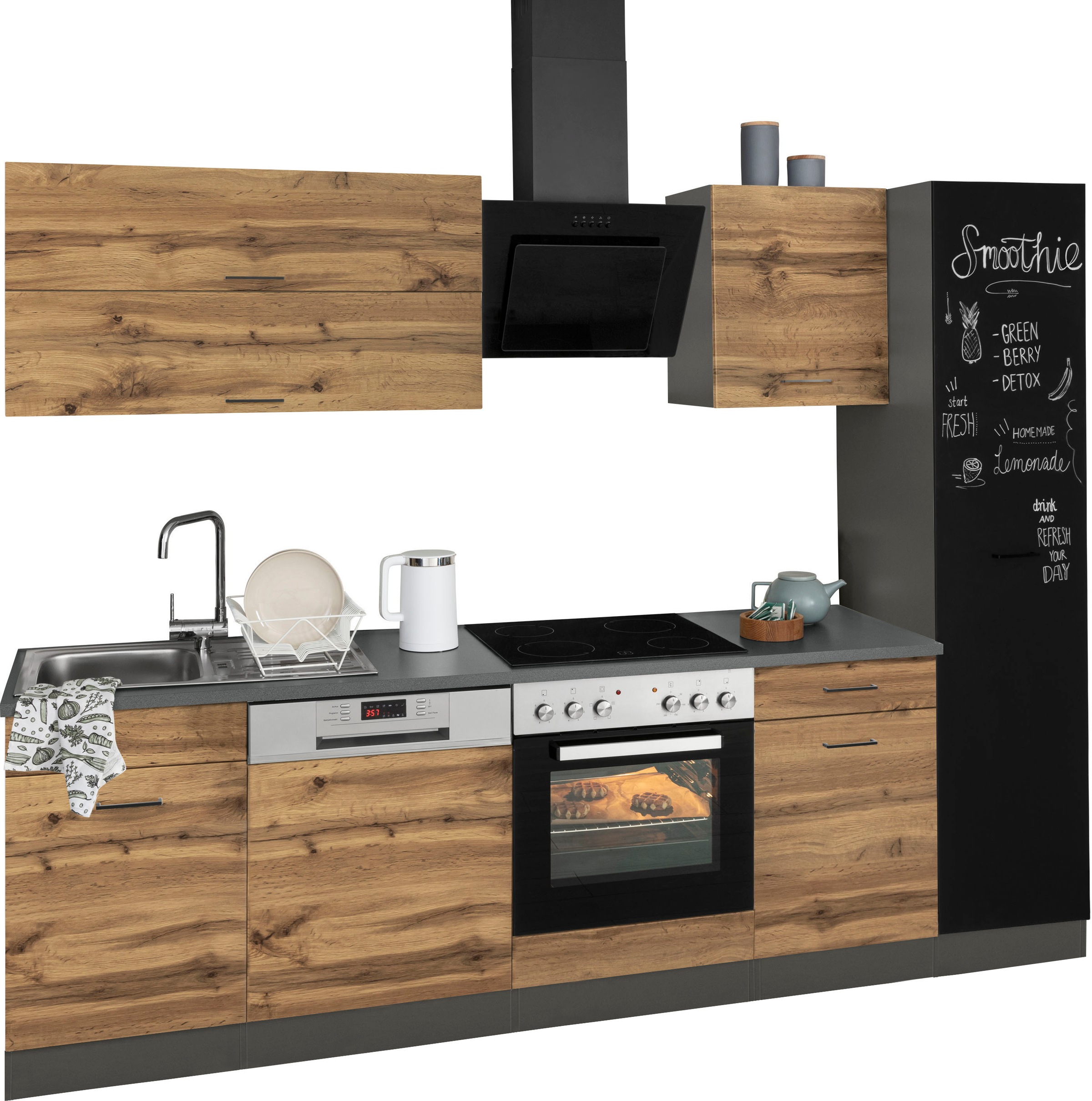 KOCHSTATION Küchenzeile »KS-Trier« ohne E-Geräte, Breite 270 cm