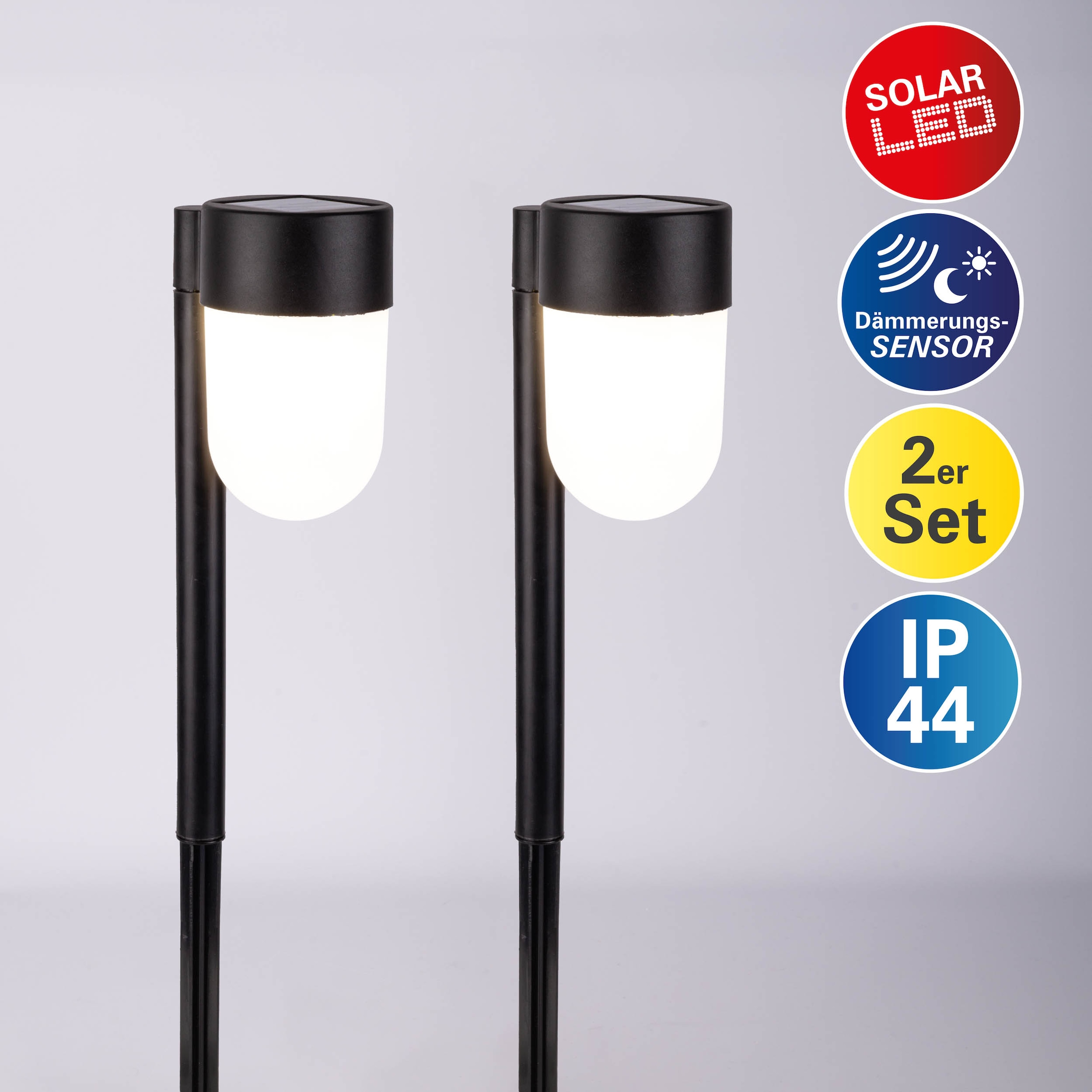 näve LED Solarleuchte »Sina«, 2 flammig, Leuchtmittel LED-Modul   LED wechs günstig online kaufen