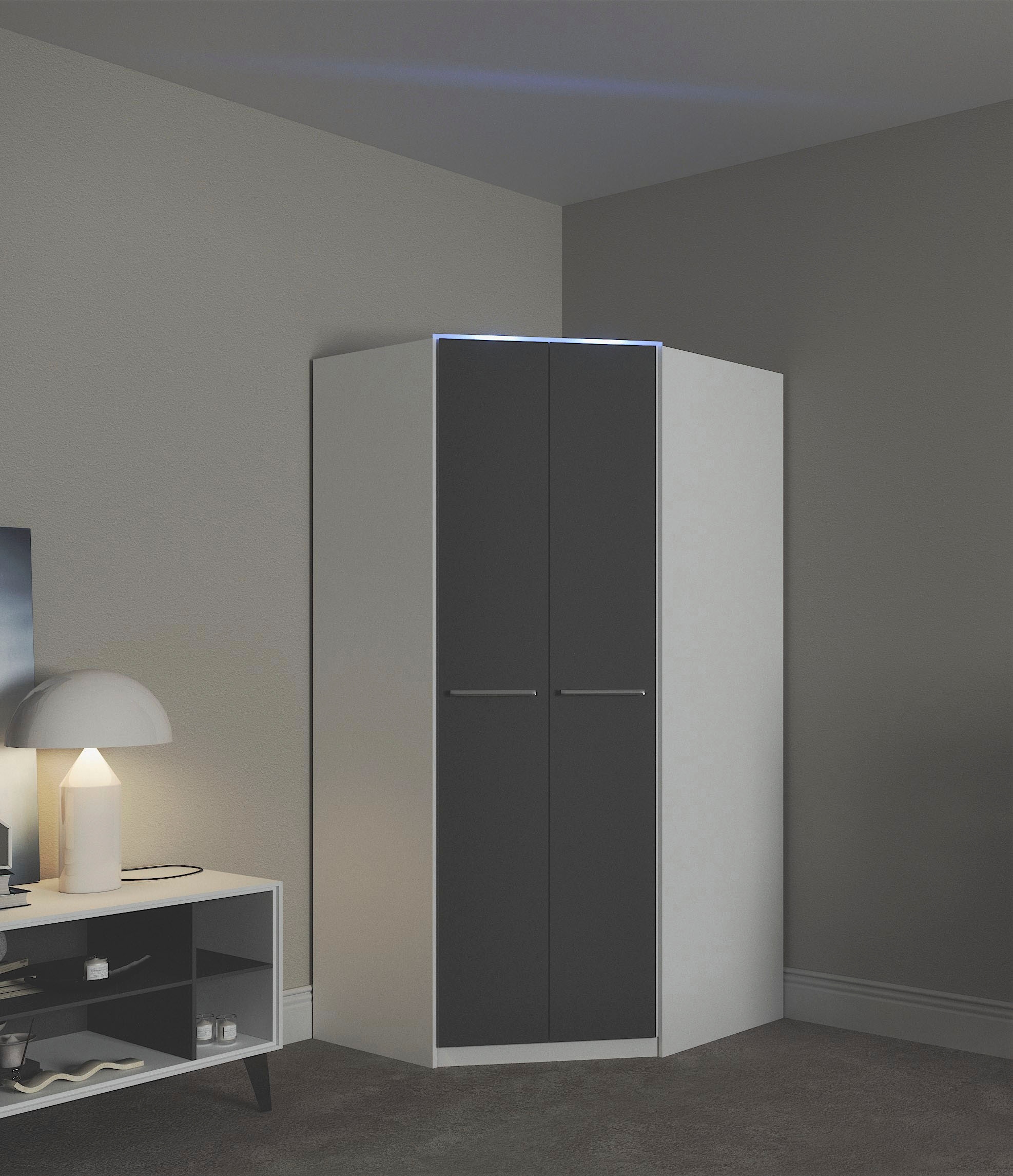 priess Eckkleiderschrank "Barcelona Kleiderschrank Ecklösung Raumwunder" in günstig online kaufen