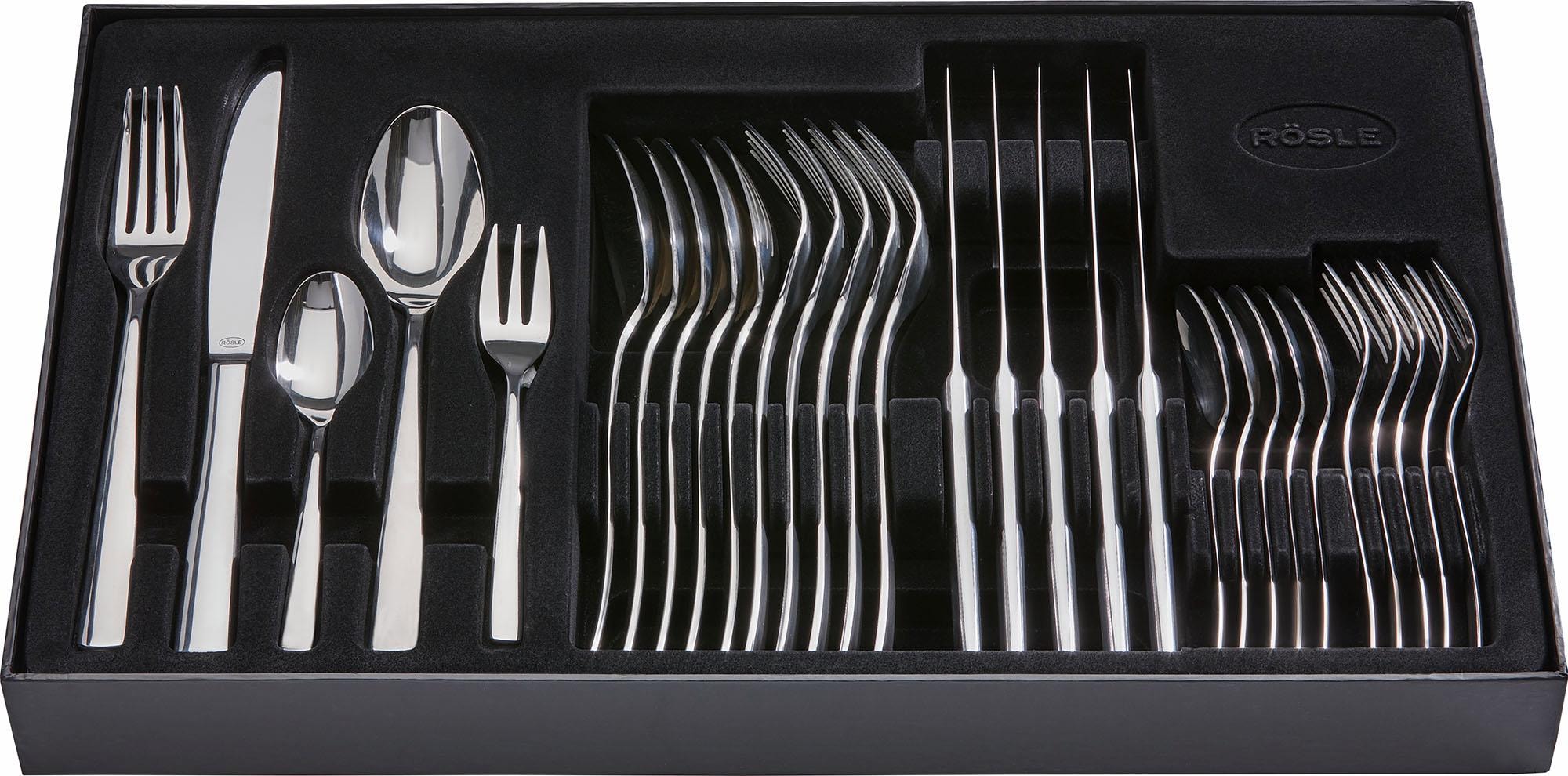 RÖSLE Besteck-Set »ELEGANCE«, (Set, 30 tlg.), spülmaschinengeeignet