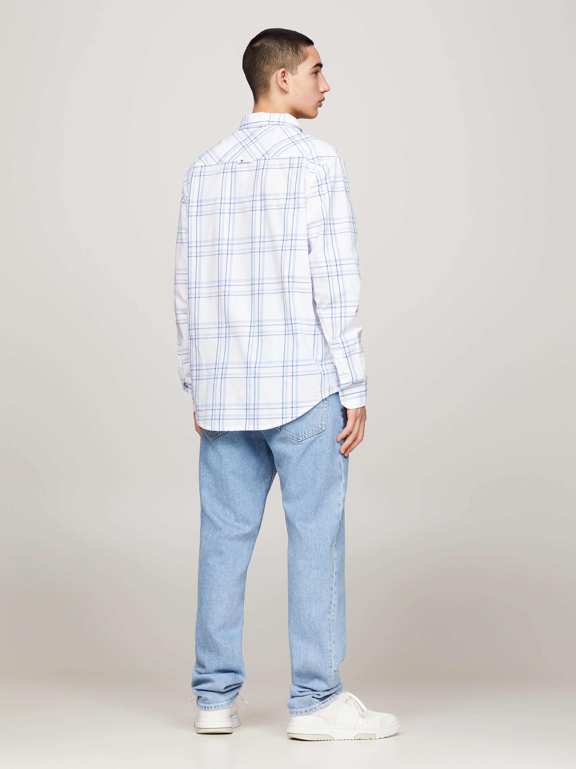 Tommy Jeans Langarmhemd »TJM REG POPLIN CHECK SHIRT«