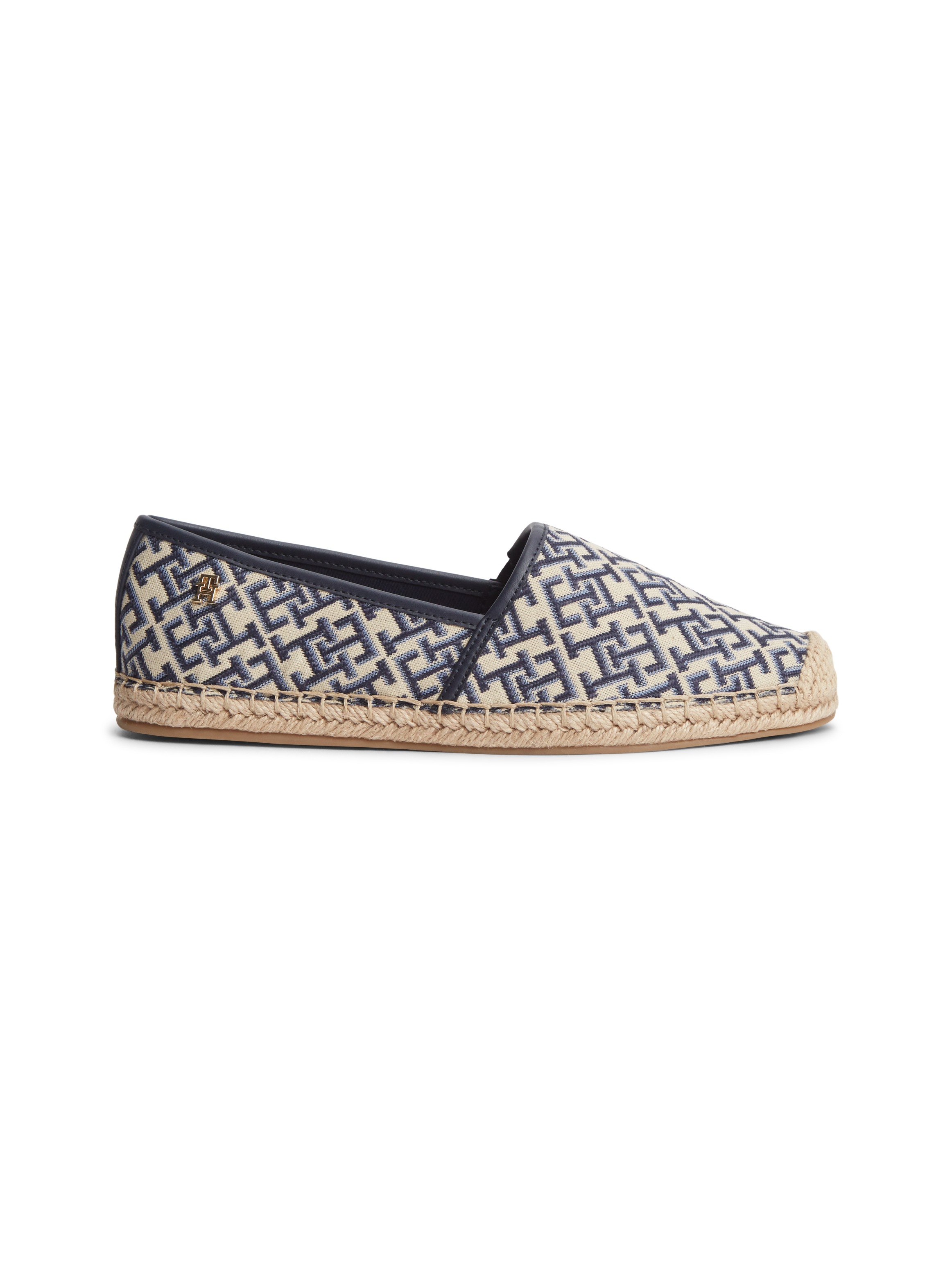 Tommy Hilfiger Espadrille »TH MONOGRAM JACQUARD ESPADRILLE«  Sommerschuh, Slipper, Schlupfschuh mit TH-Allover-Logodruck