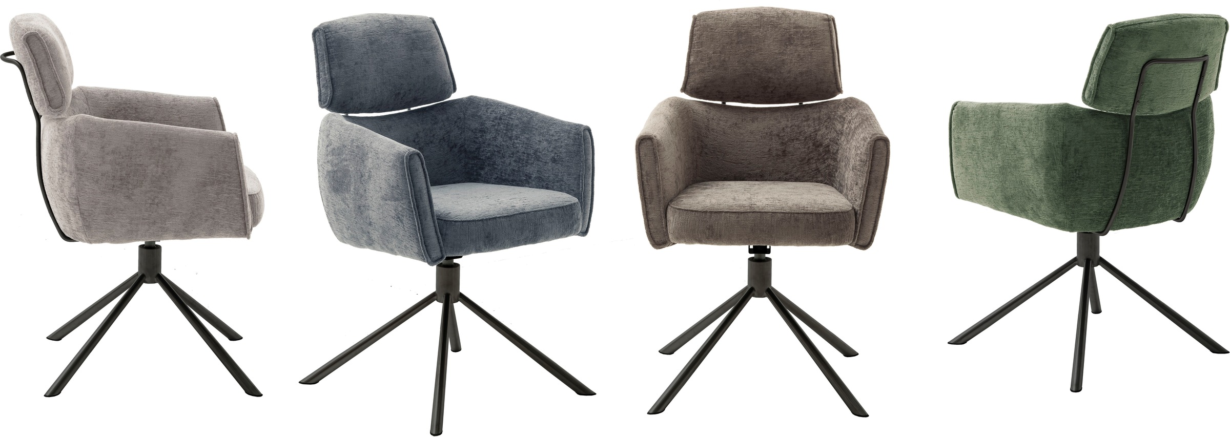 MCA furniture Esszimmerstuhl »QUEBEC«, (Set), 2 St., (2er-Set), 360° drehba günstig online kaufen