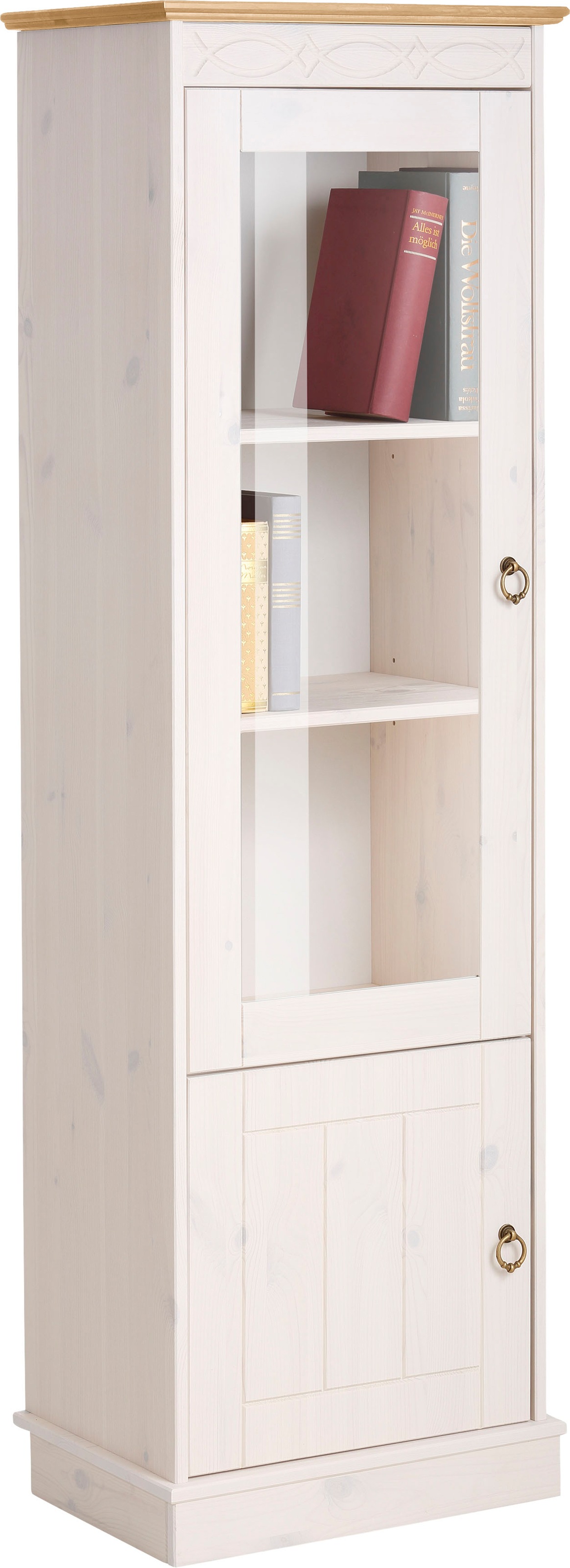 Home affaire Vitrine »Indra«, aus massiver Kiefer, FSC®, 2trg., Höhe 145 cm günstig online kaufen