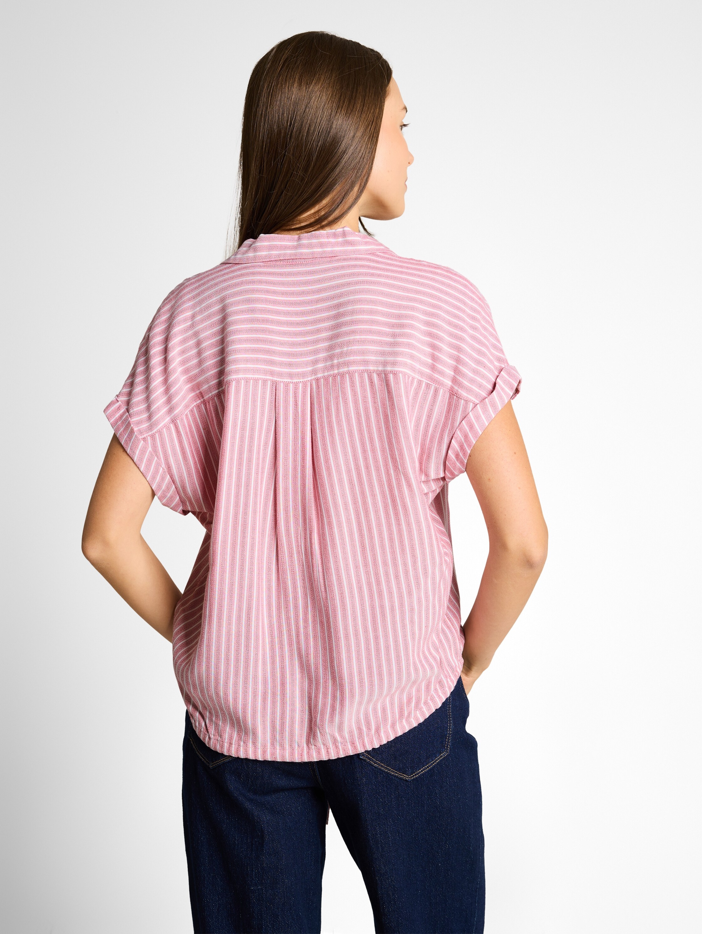 TOM TAILOR Klassische Bluse mit Streifen Muster