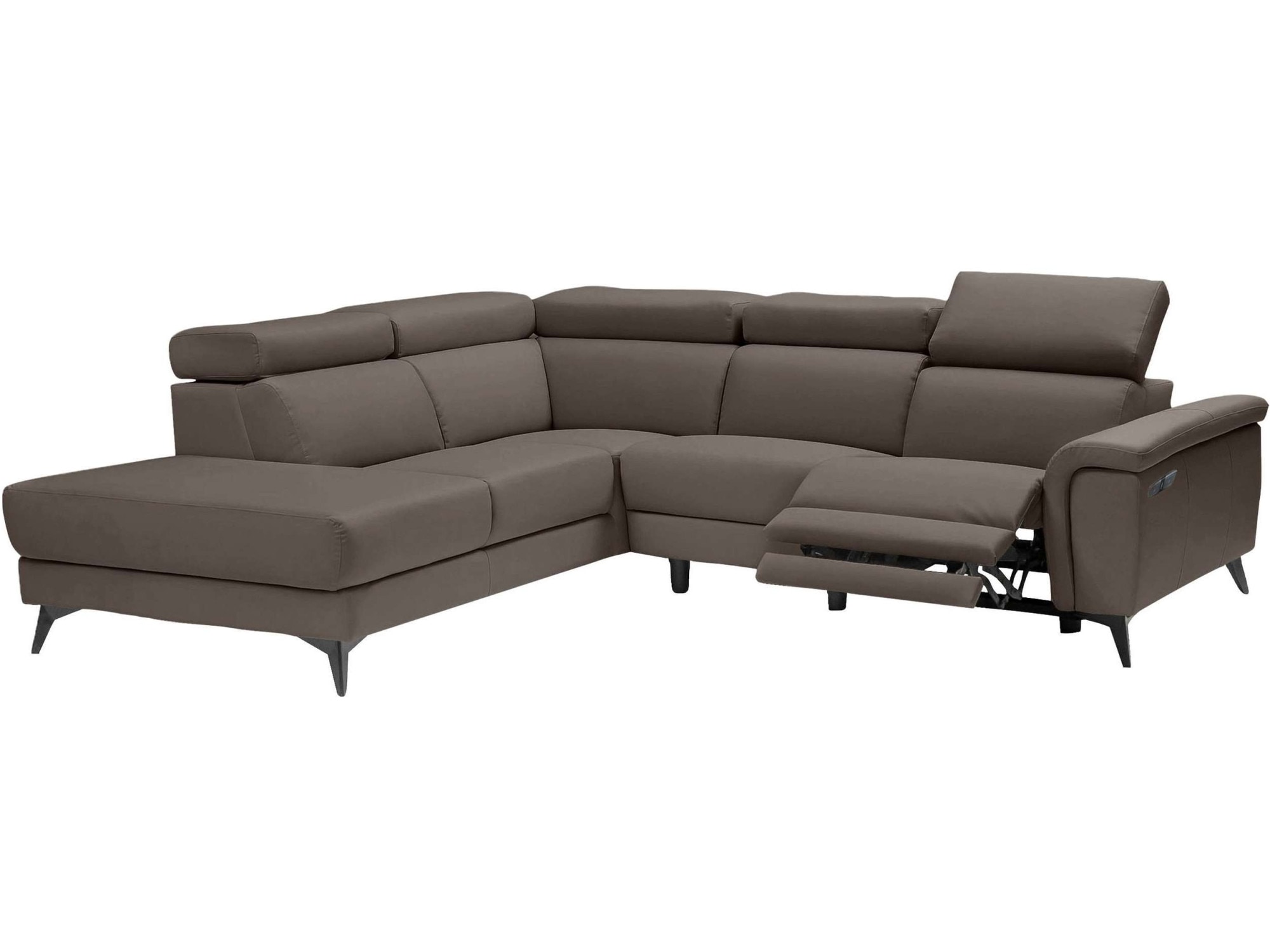 Places of Style Ecksofa »Marita«, mit elektrischer Relaxfunktion in einem Sitz und USB-Anschluss