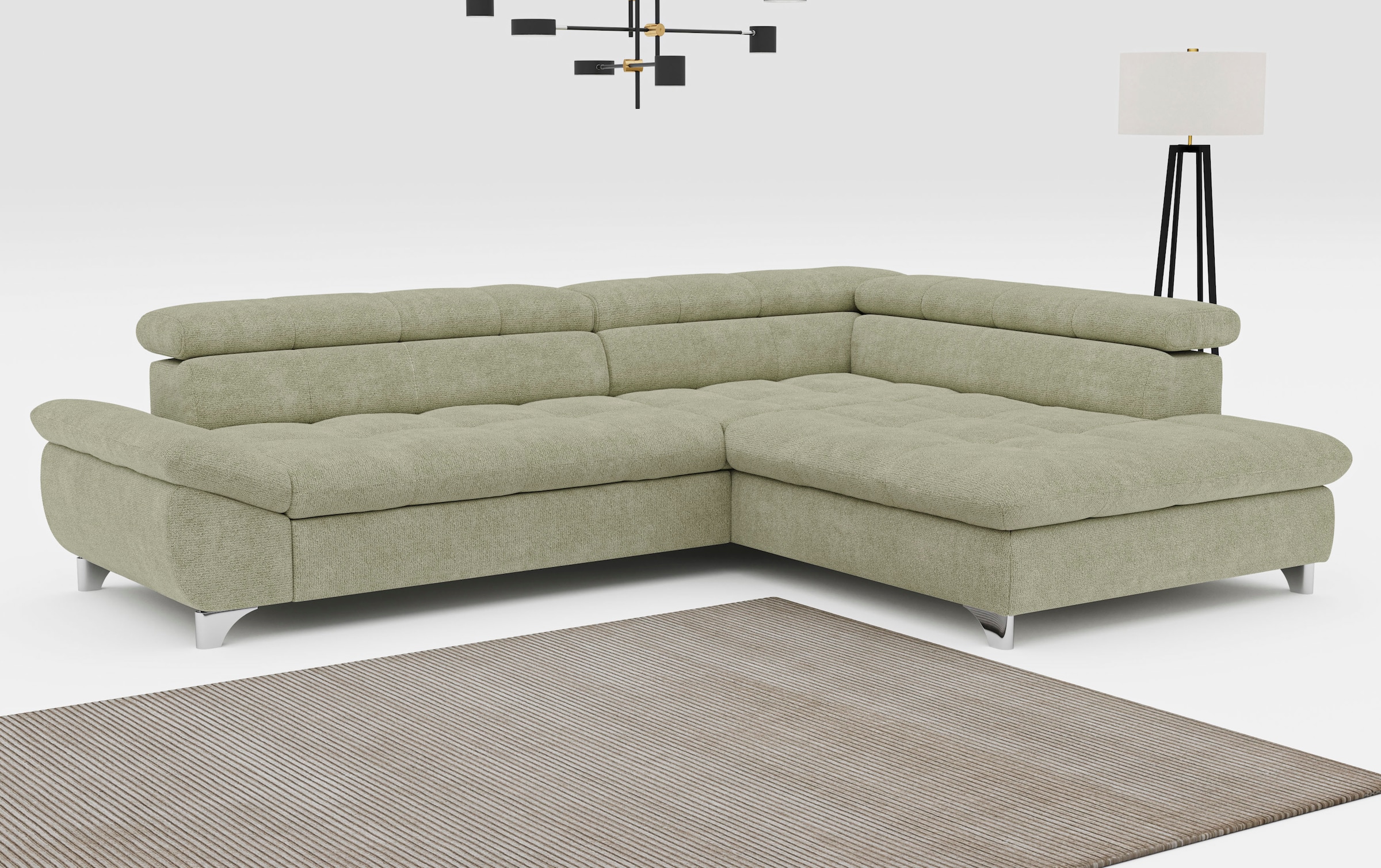 COTTA Ecksofa "Gemini L-Form", mit Kopfteilverstellung, wahlweise mit Bettf günstig online kaufen