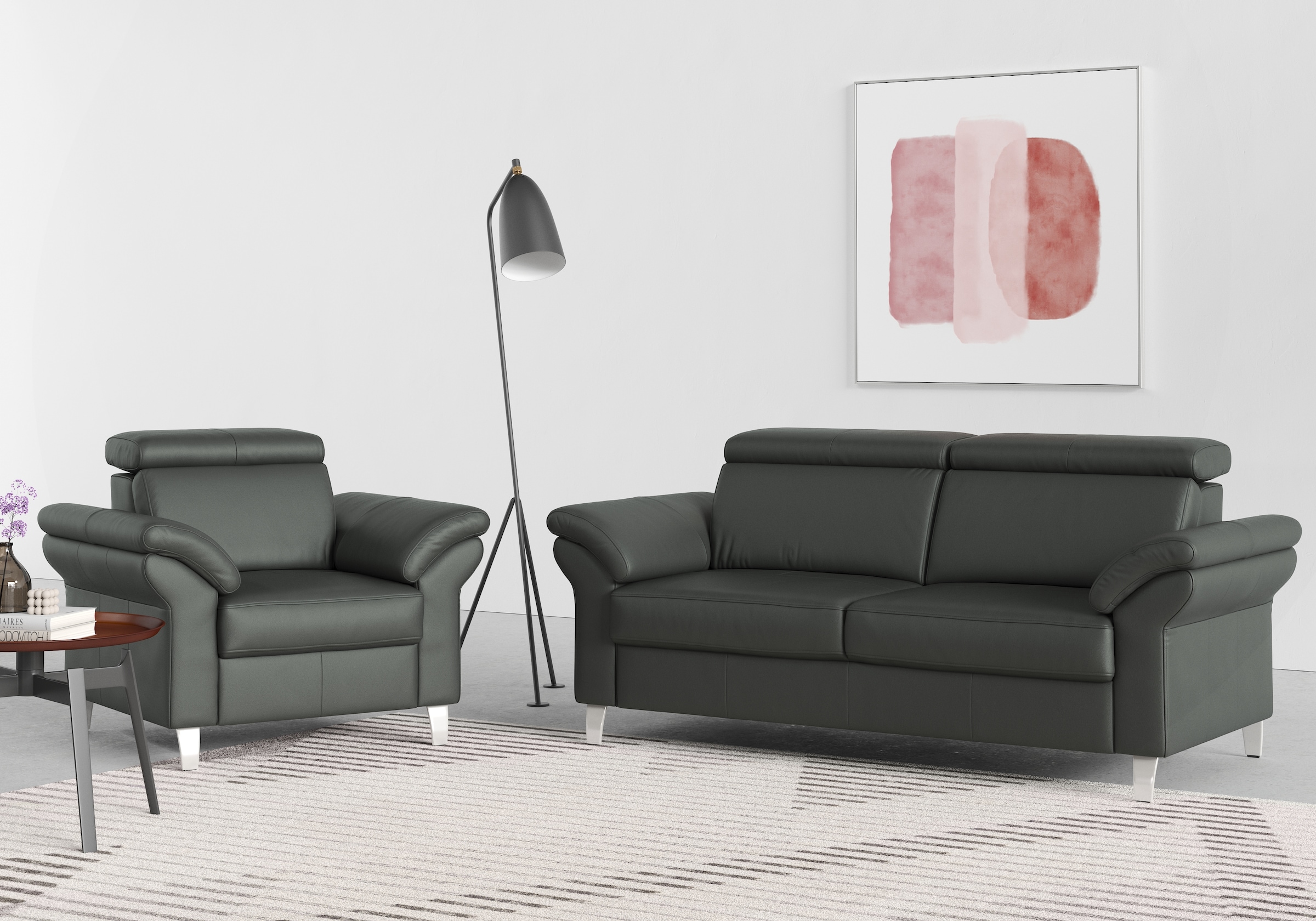 sit&more 2,5-Sitzer »Arngast«, inklusive Federkern und Kopfteilverstellung