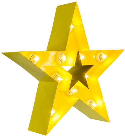 MARQUEE LIGHTS LED Dekolicht »Star«, 10 flammig, Leuchtmittel E14   ohne Le günstig online kaufen