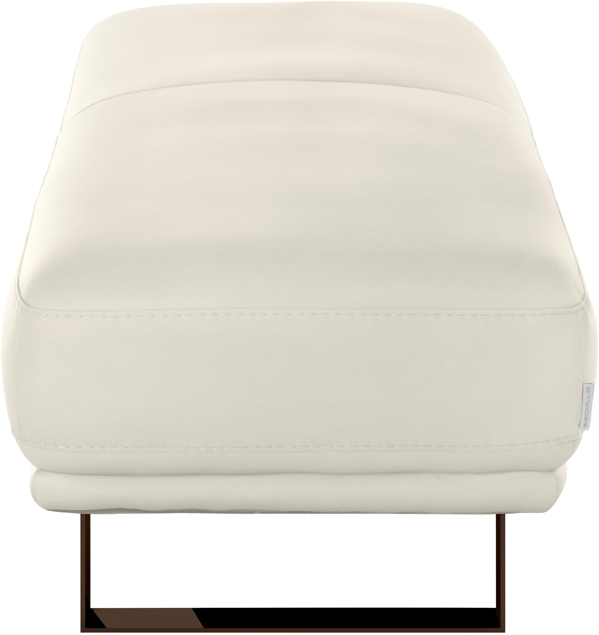 W.SCHILLIG Hocker »montanaa« mit Metallkufen in Bronze pulverbeschichtet, Breite 141 cm