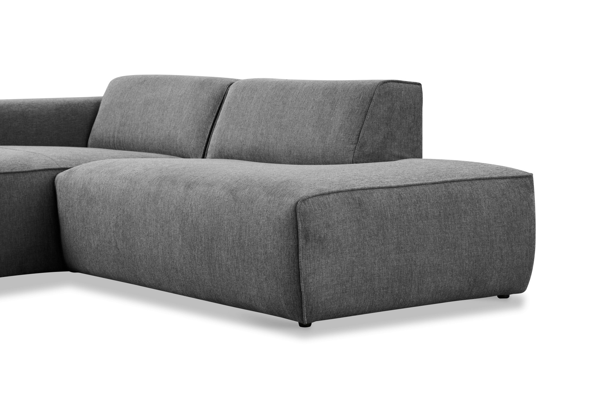andas Ecksofa »Noord mit Kedernaht, Breite 227 cm«, mit Kedernaht, Breite 227 cm, Cord, Struktur, Webstoff