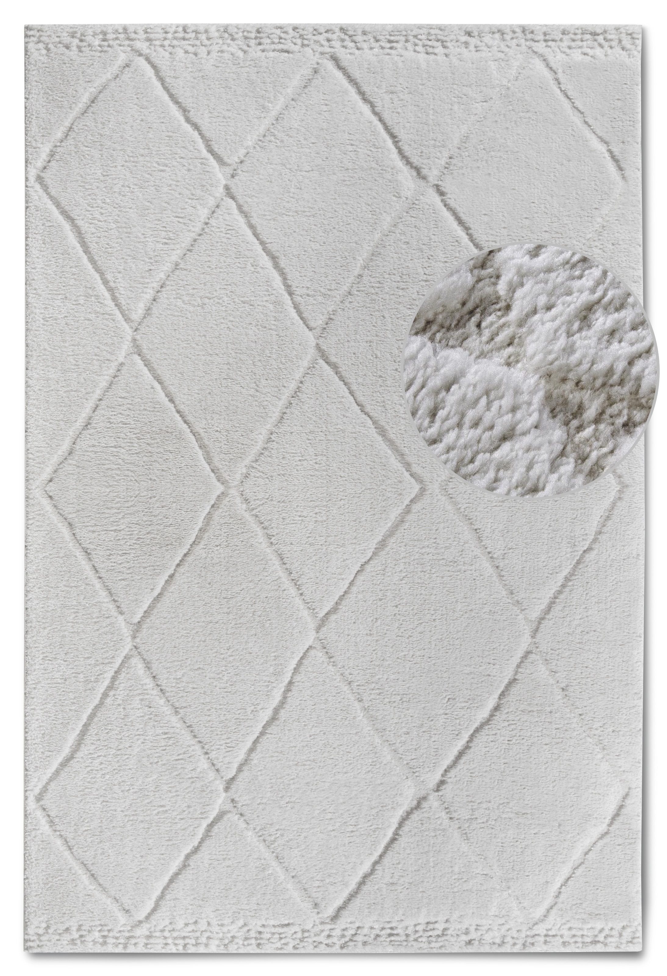 ELLE DECORATION Designteppich »Perrotin«, rechteckig, 18 mm Höhe, Läufer, Shaggy, flauschig, weich, Langflor, modern, Hoch Tief Effekt