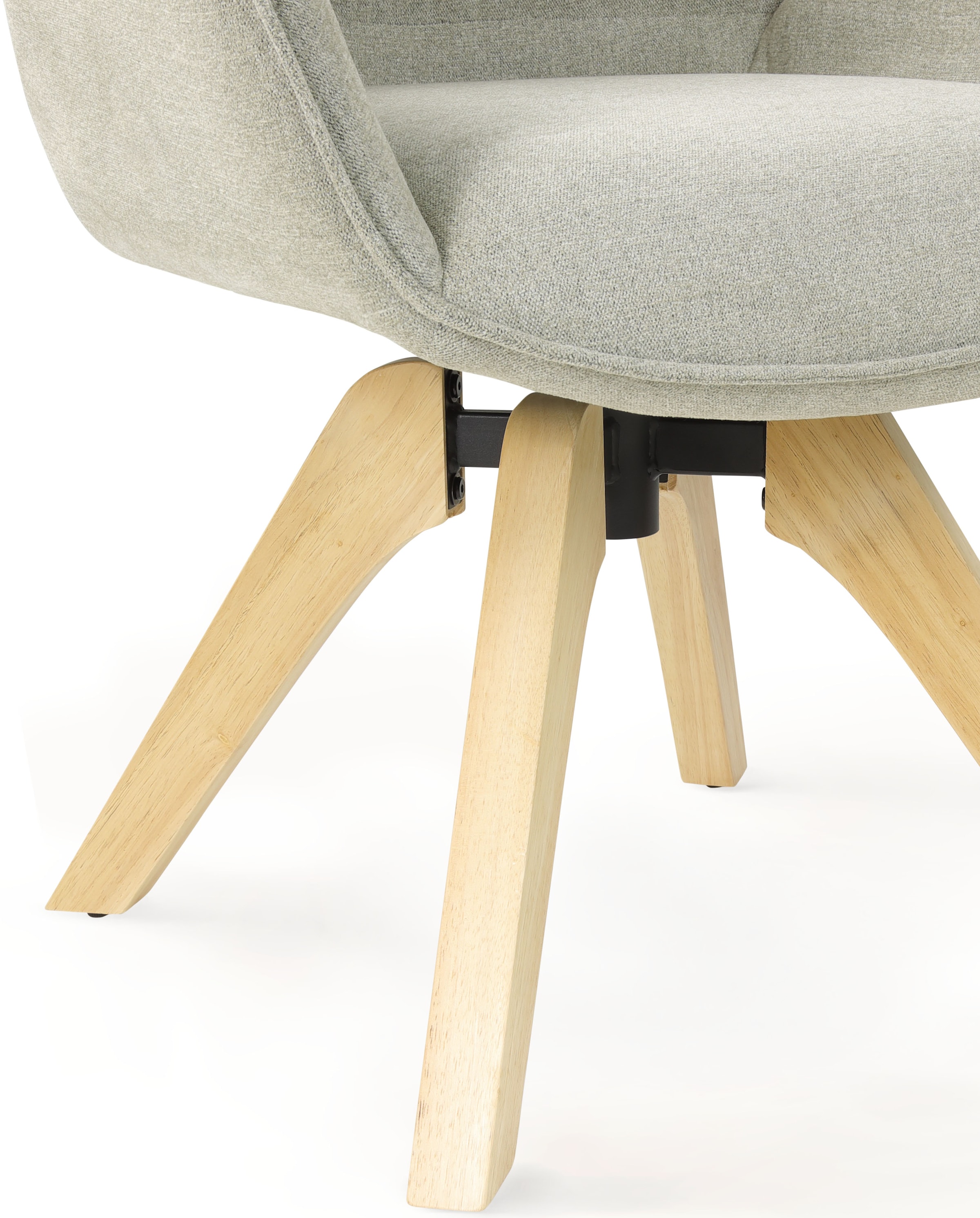 TOM TAILOR HOME Armlehnstuhl »WINGS ARMCHAIR« (Set) 2 Stk.mit Armlehnen, drehbar, Rückholfunktion, Massivholzgestell