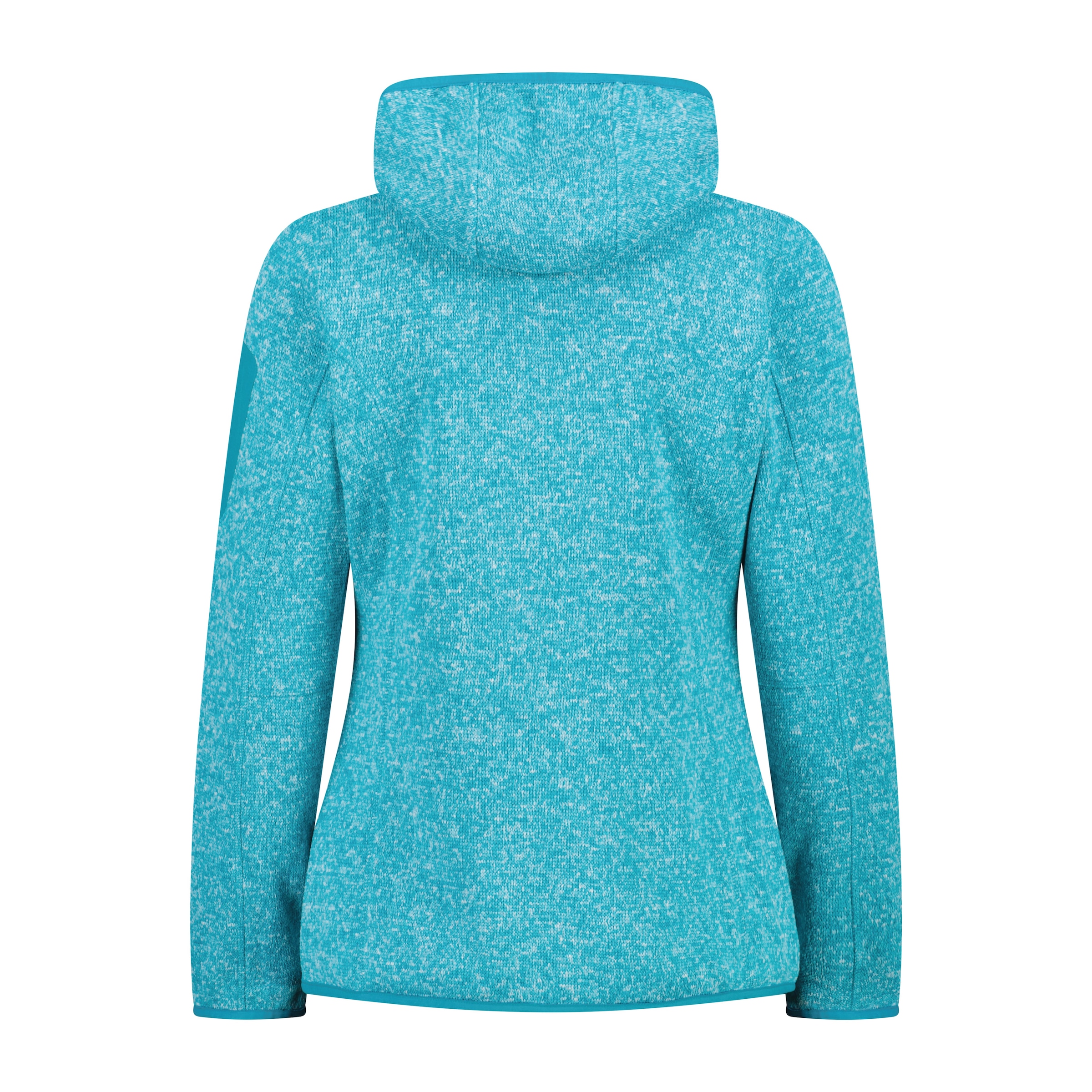 CMP Strickfleecejacke »KNITTED MELANGE HOODY WOMAN HOODY«, (1 St.), mit Kapuze, Wärmend und