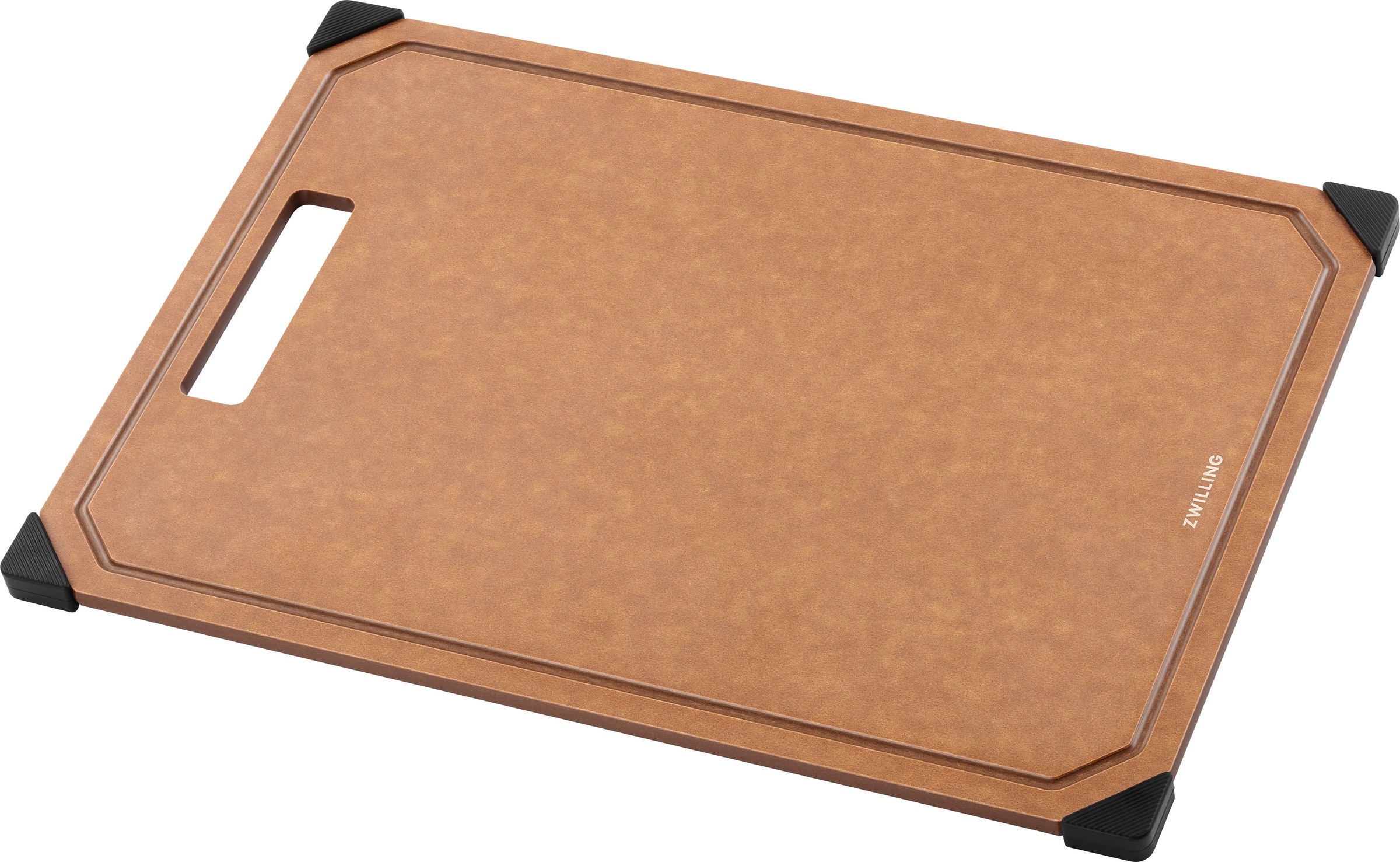 Zwilling Schneidebrett »Brett aus Holzfaser, mit Anti-Rutsch-Silikonfüßen« günstig online kaufen