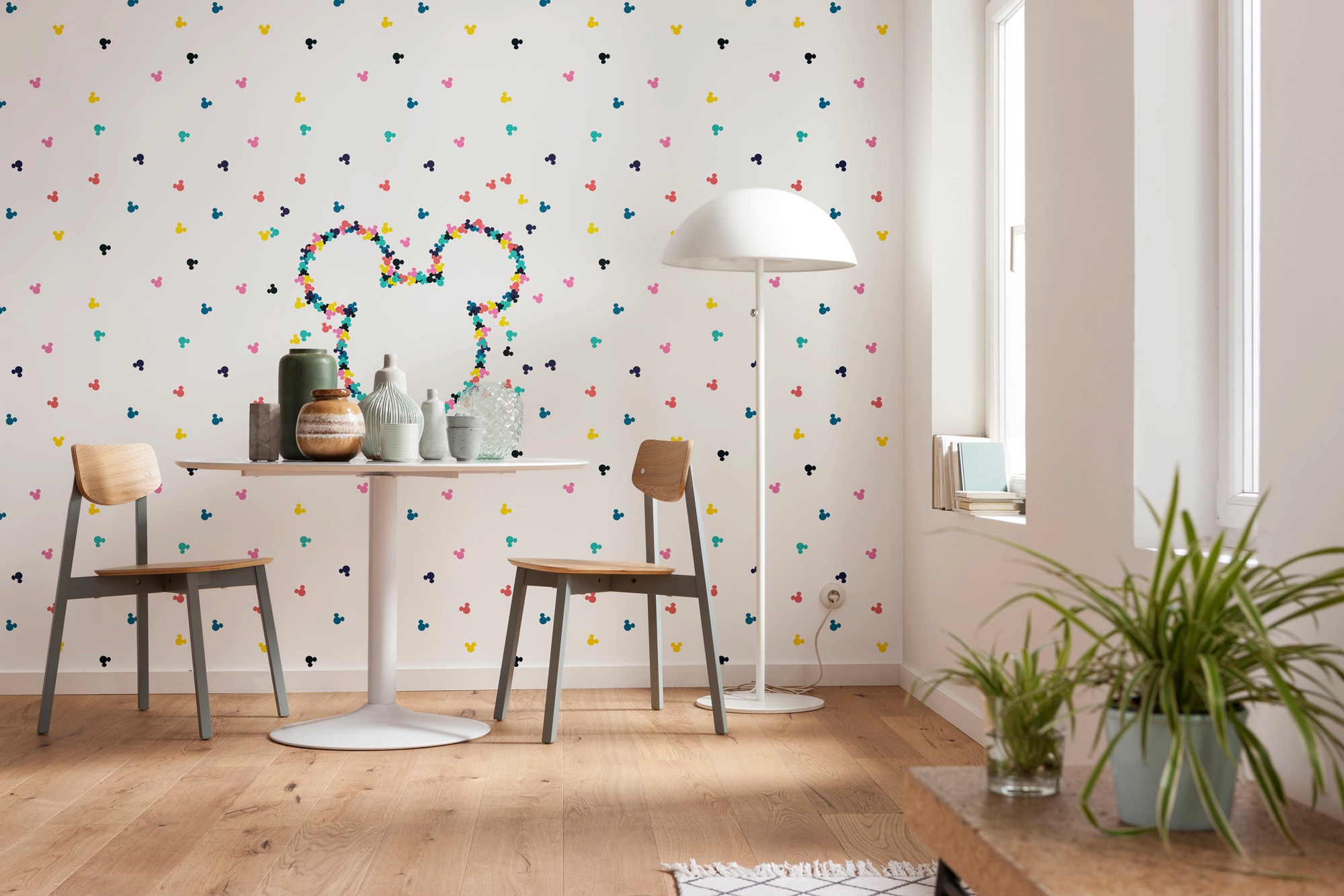 Komar Vliestapete »Digitaldruck Vlies - Mickey Heads-Up - Größe 400 x 280 cm«, bedruckt, Kinderzimmer