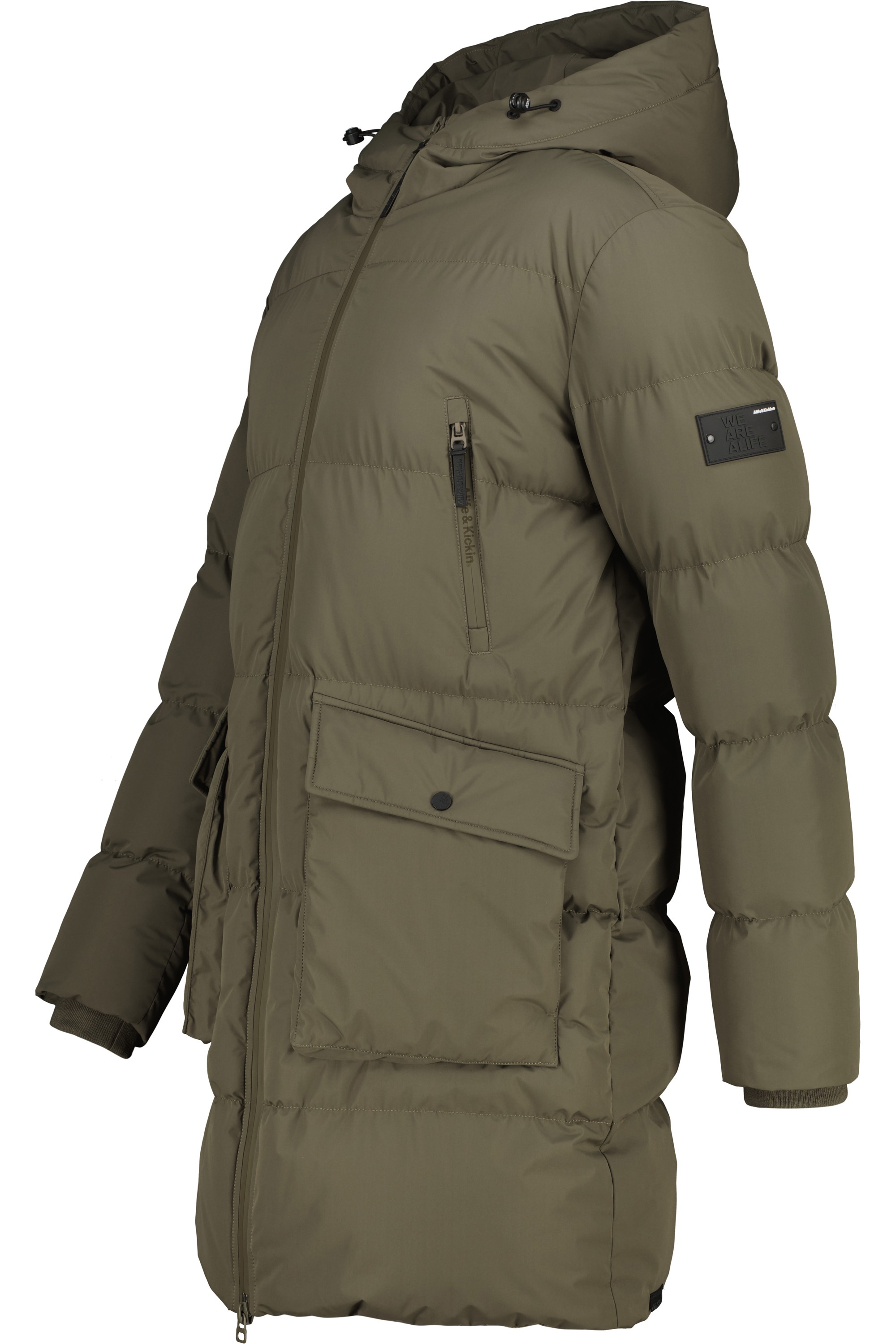 Alife & Kickin Steppjacke »Herren NinoAK A«, mit Kapuze, lange Jacke mit gefütterter Kapuze und bequemer Schnittform