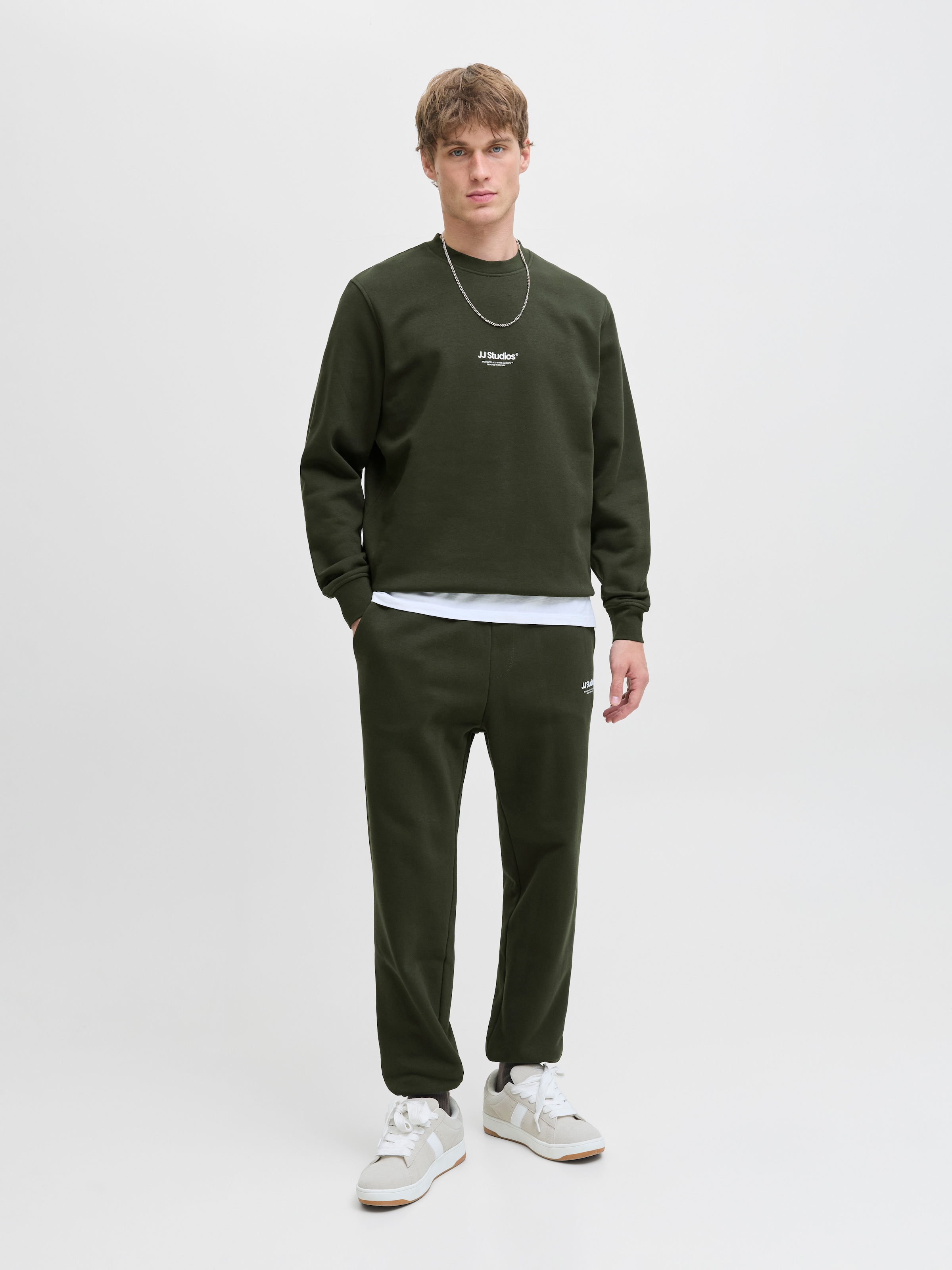 Jack & Jones Sweatshirt »JJESOHO SWEAT CREW NECK NOOS«, Baumwollmischung, relaxed fit
