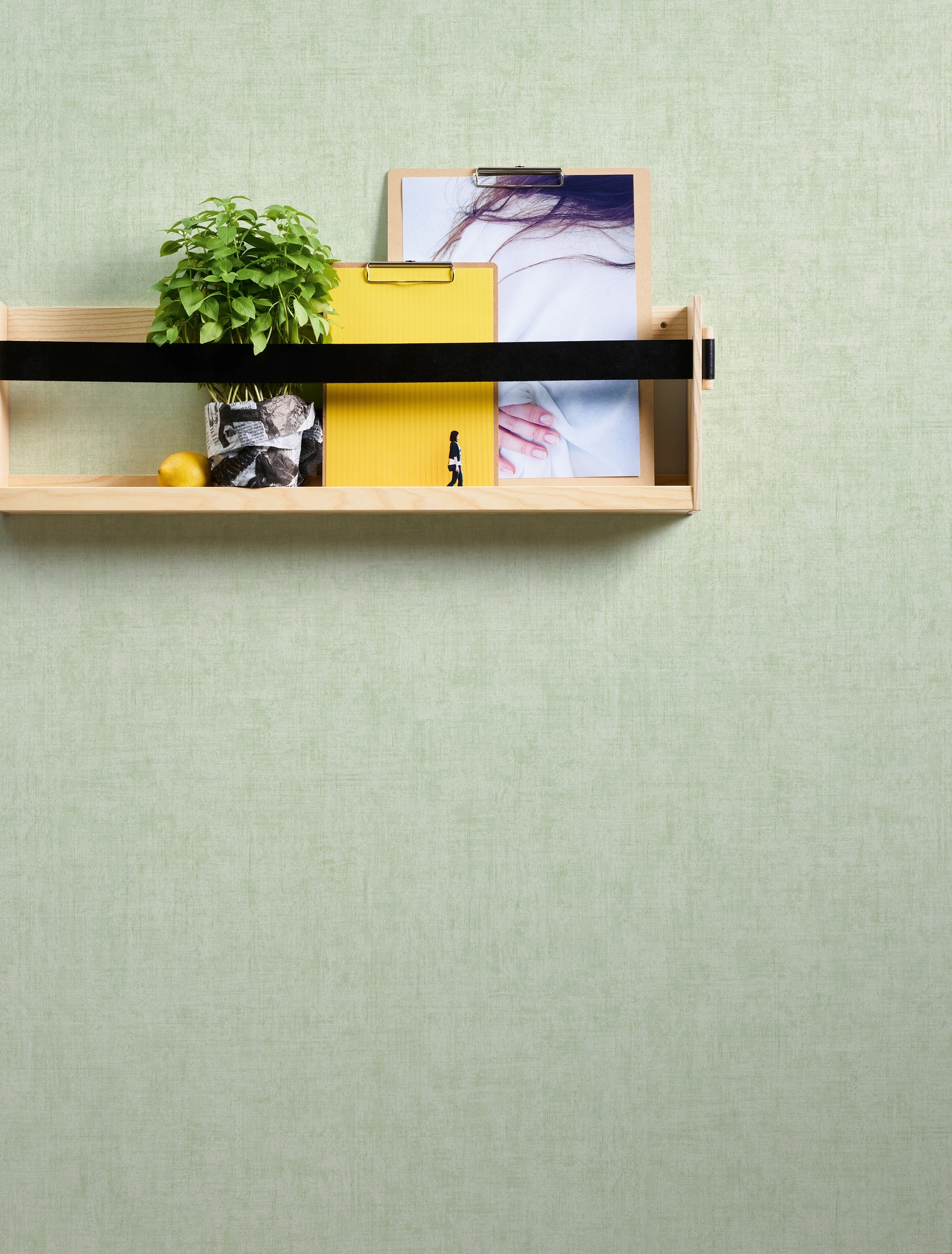 A.S. Création Vliestapete »Greenery Uni in Vintage Optik«, uni-einfarbig-unifarben, Uni Tapete einfarbig Tapeten Wohnzimmer Schlafzimmer Küche modern Büro