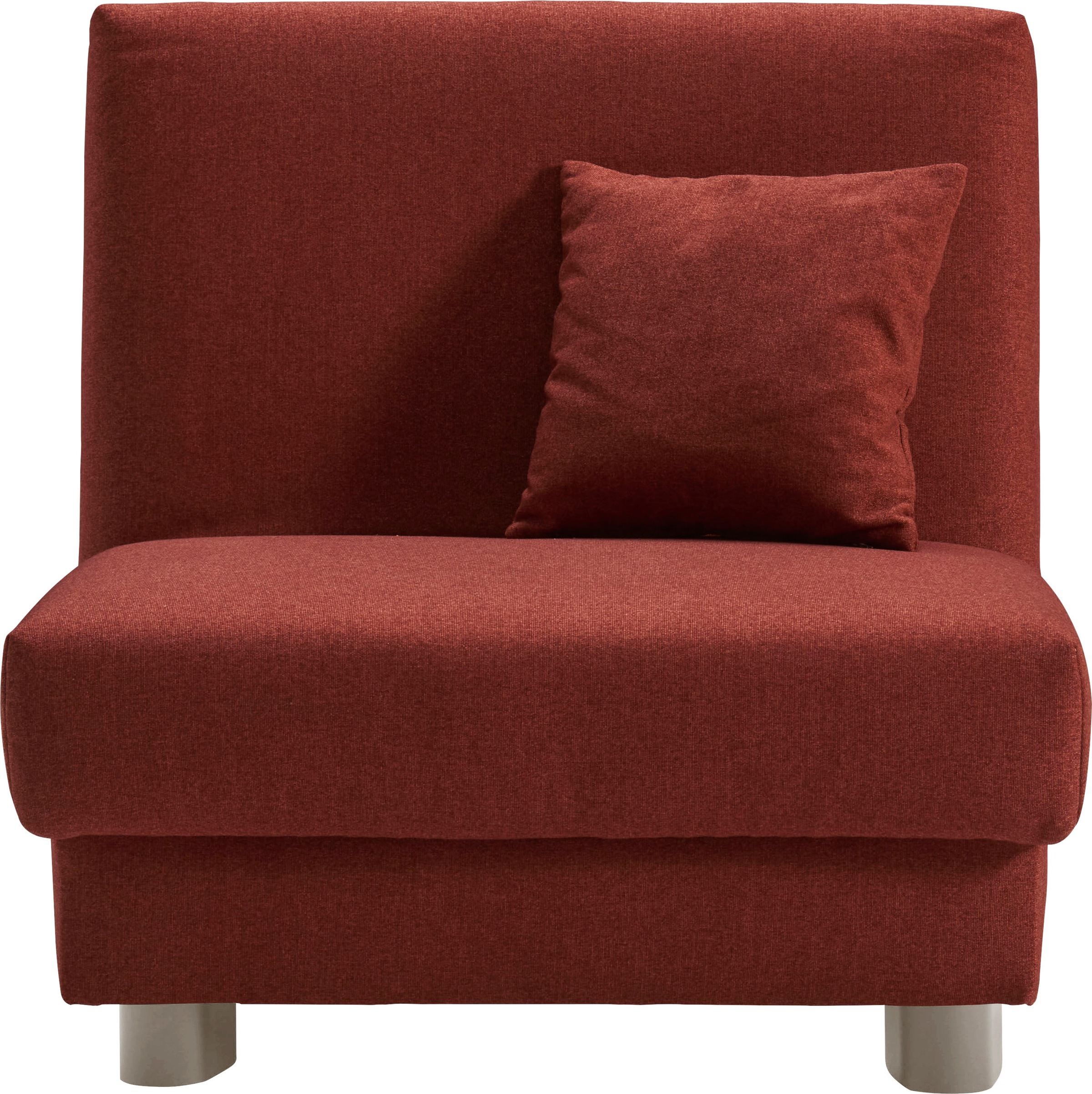 ell + ell Schlafsofa »Enny«, Liegefläche Breite 80 cm, Liegehöhe 40 cm, Füße alufarben, Rückenlehne