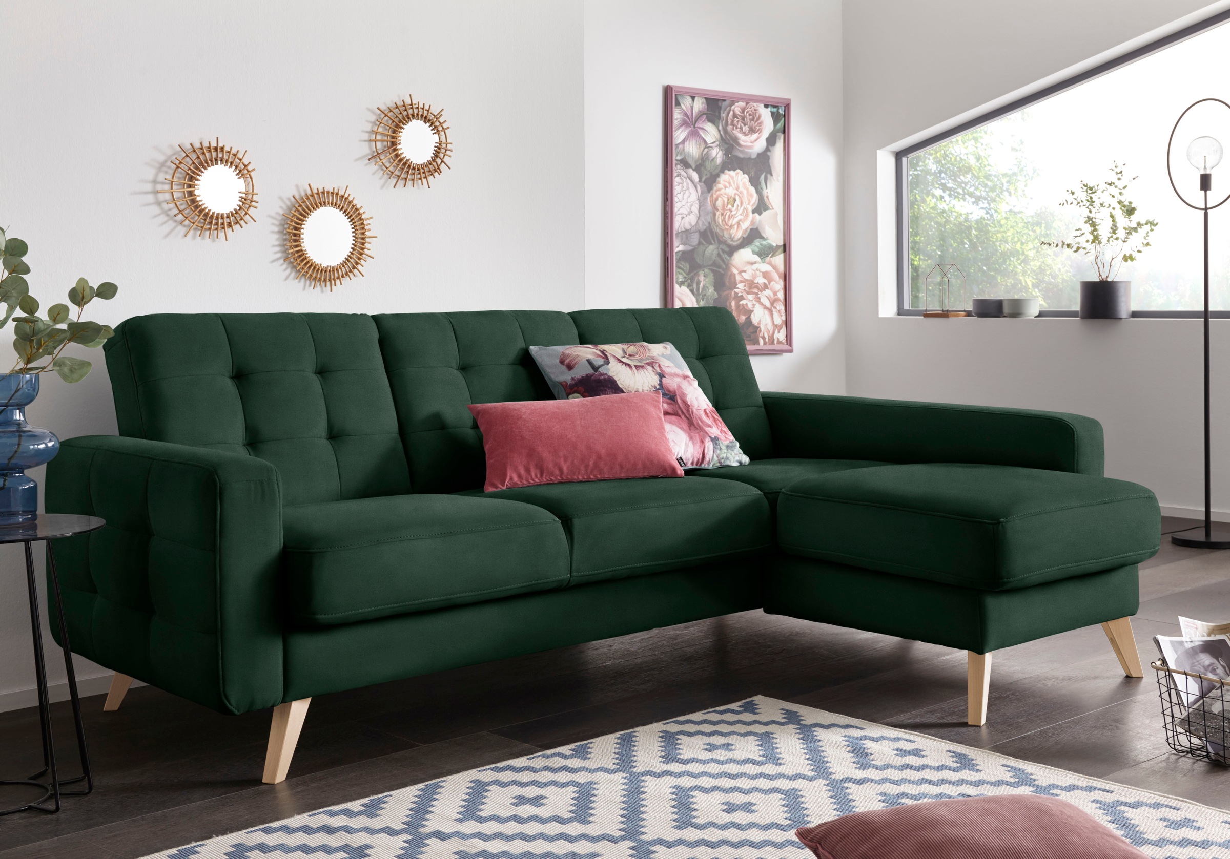 exxpo - sofa fashion Ecksofa »Nappa, kompakt und komfortabel, bequem, zeitl günstig online kaufen