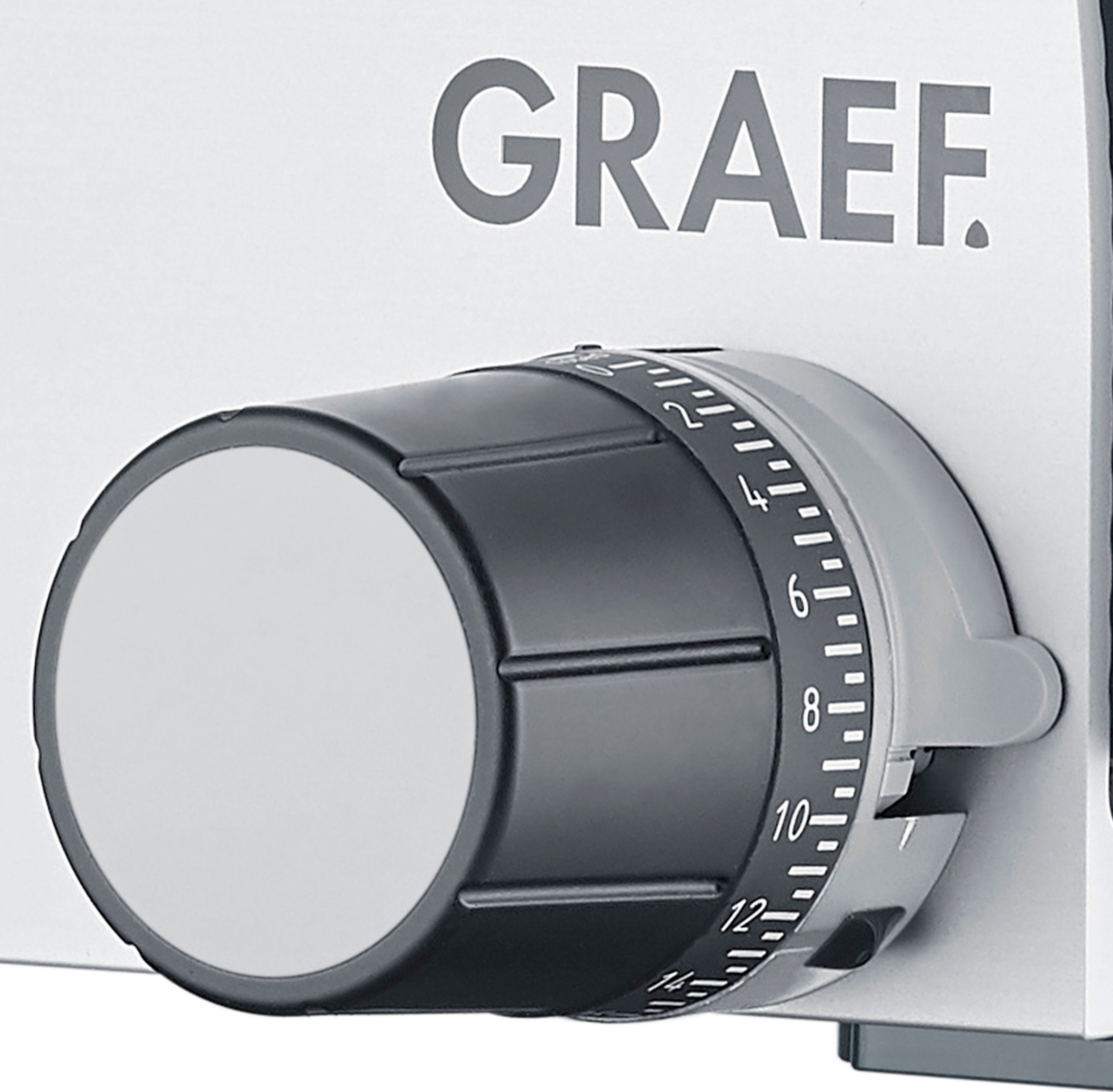 Graef Allesschneider »ICONIC²³ S55006«, 170 W, mit Walnussholz-Schneidbrett, 3 Dip-Schälchen aus Porzellan