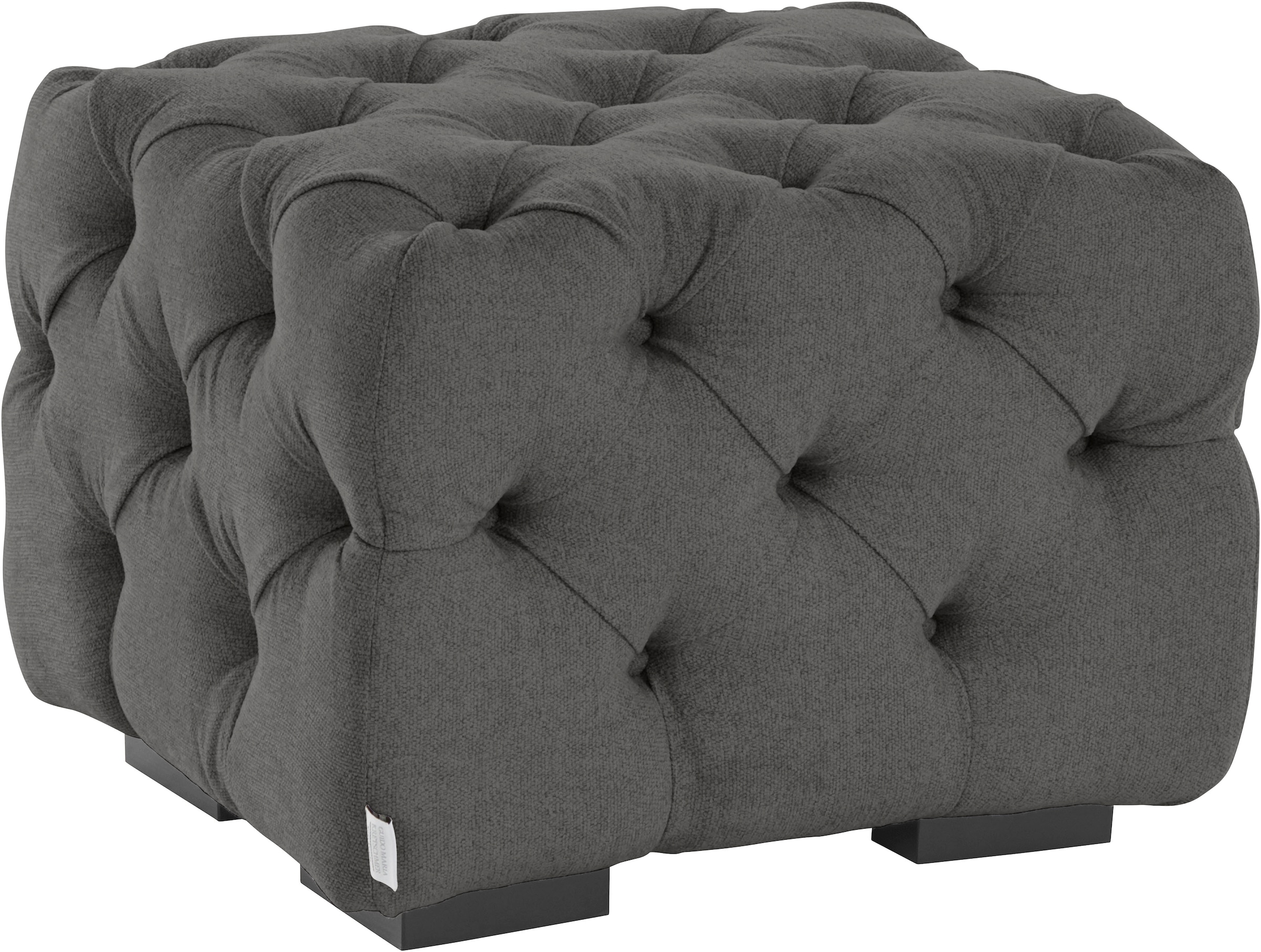 Guido Maria Kretschmer Home&Living Polsterhocker »Kalina«, mit klassischer Chesterfield-Knopfheftung, passend zur Serie "Kalina"