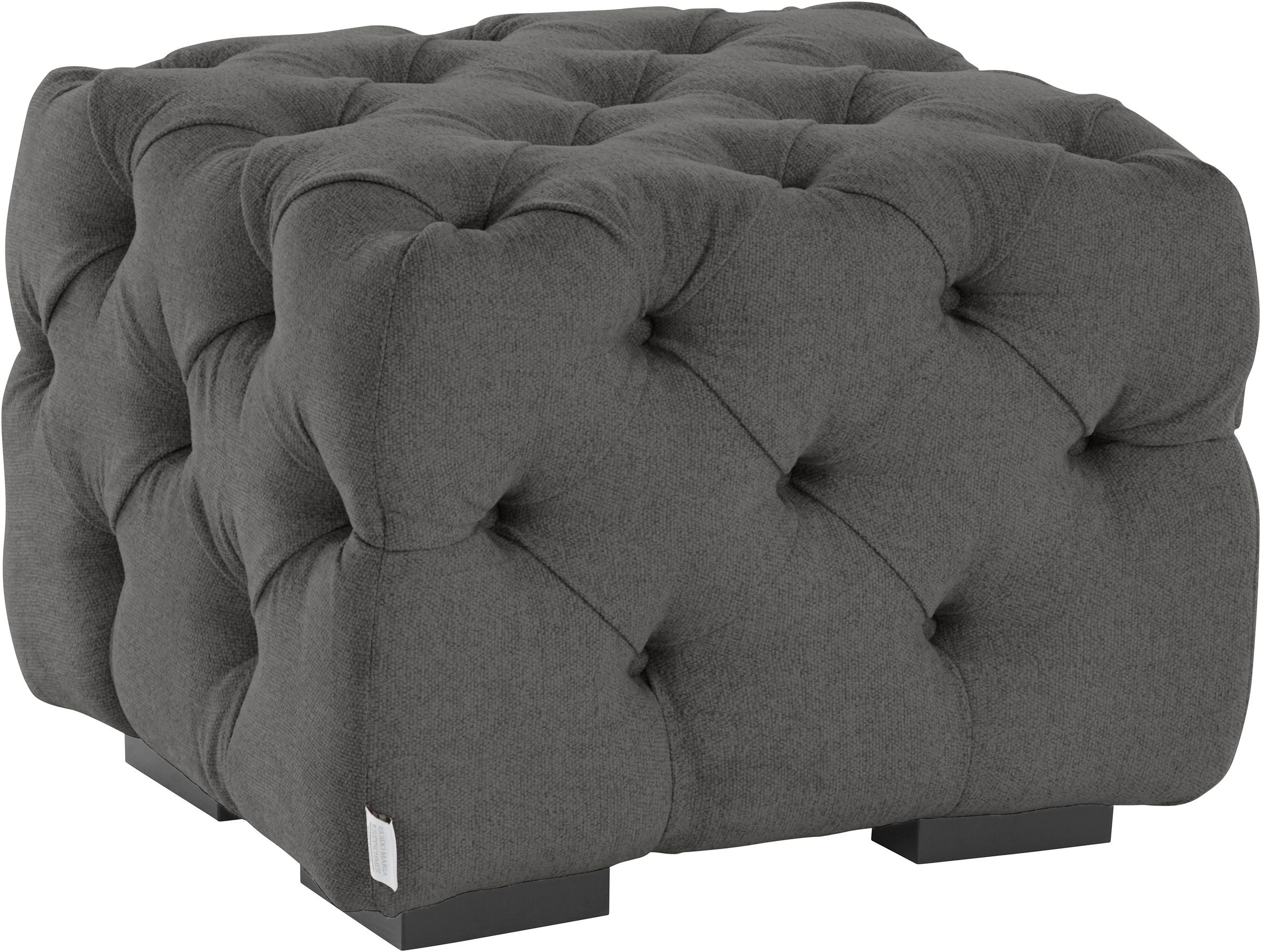 Home affaire Polsterhocker "Kalina", mit klassischer Chesterfield-Knopfheft günstig online kaufen