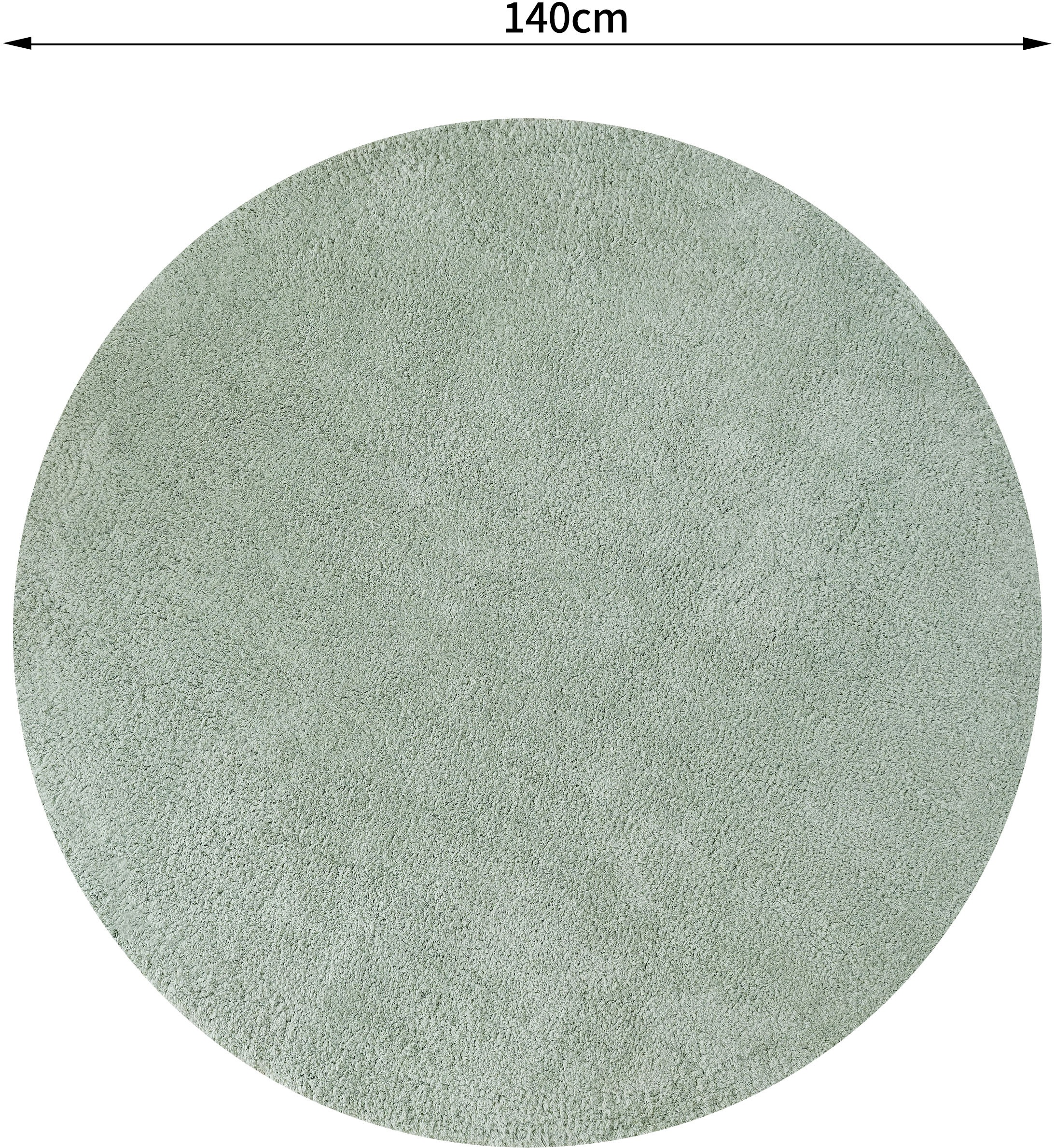 my home Hochflor-Teppich »Microfaser Teppich Magong, besonders weich, sehr feiner Flor«, rund, 25 mm Höhe, unifarben, weiche Teppiche, Wohnzimmer, Schlafzimmer, Kinderzimmer