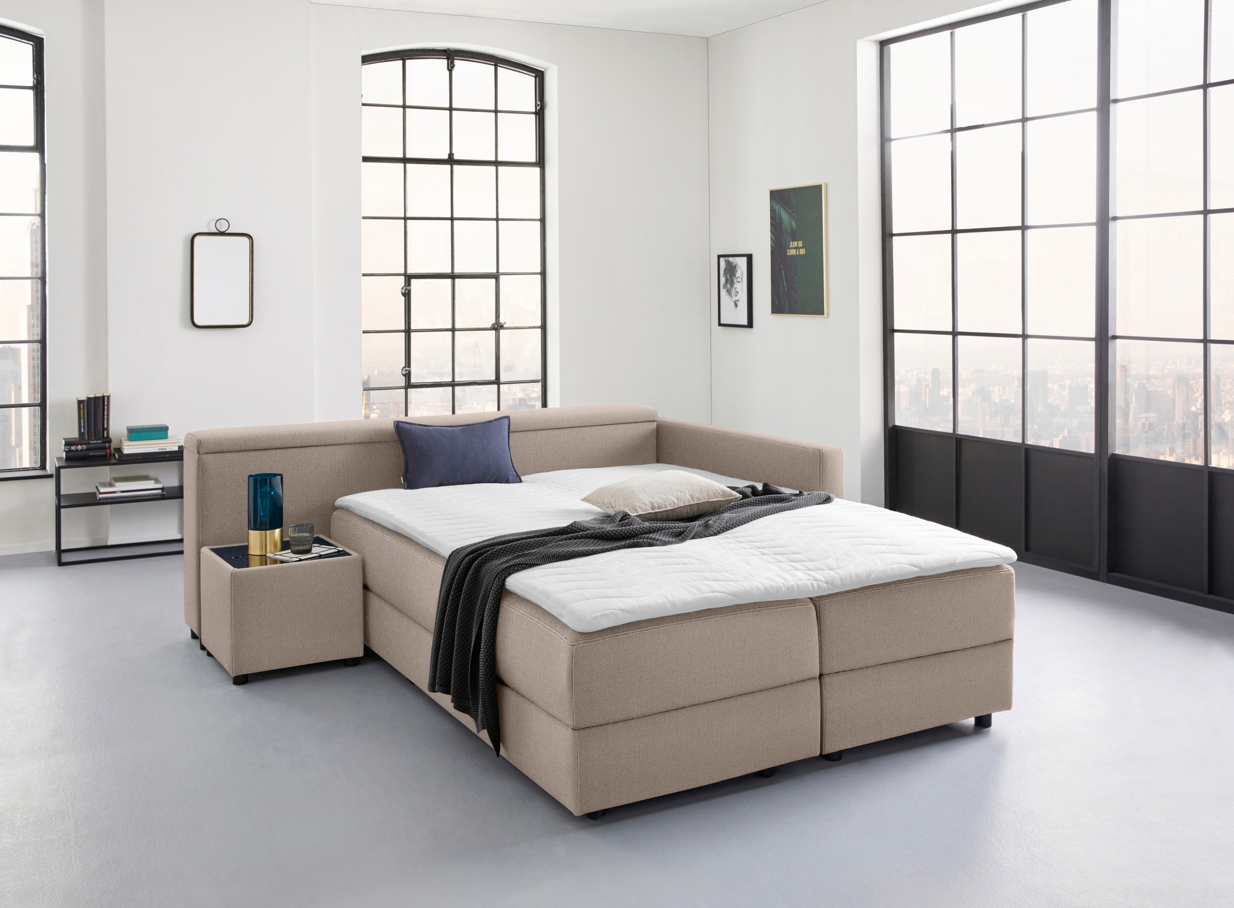 LOOKS by Wolfgang Joop Ecksofa »LooksIII L-Form«, durch Drehfunktion zum Bett wandelbar, inklusive Staufach